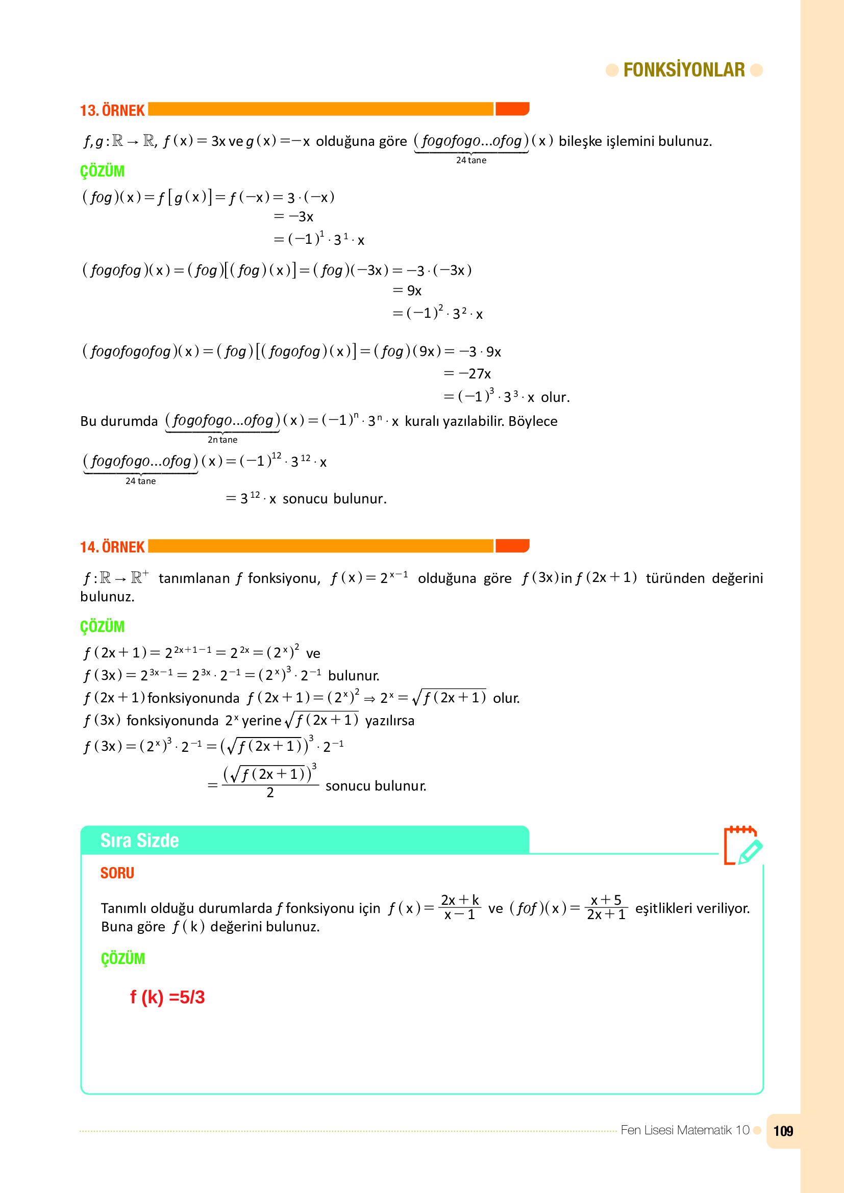 10. Sınıf Meb Yayınları Fen Lisesi Matematik Ders Kitabı Sayfa 109 Cevapları 10. Sınıf Meb Yayınları Fen Lisesi Matematik Ders Kitabı Sayfa 109 Cevapları