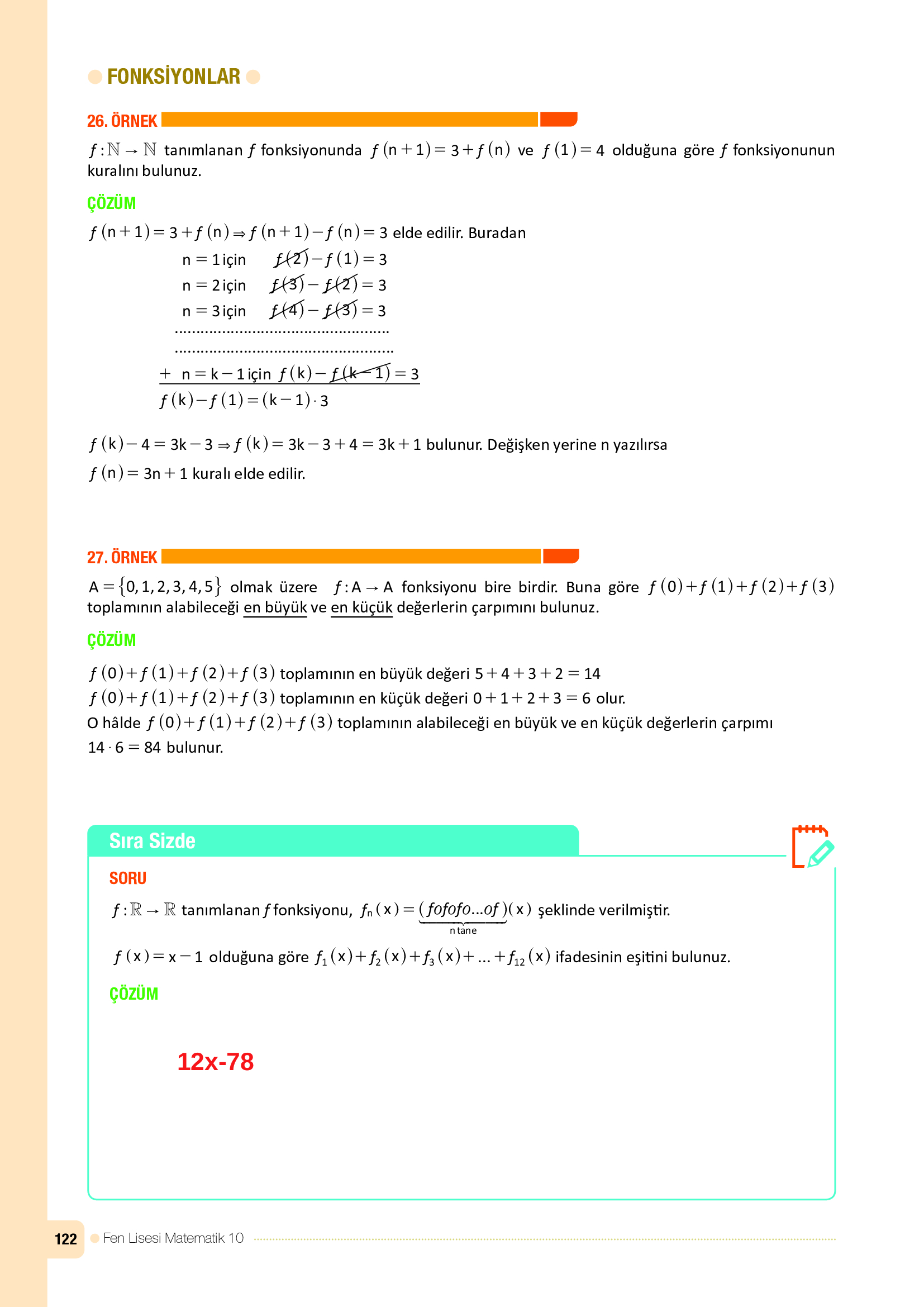 10. Sınıf Meb Yayınları Fen Lisesi Matematik Ders Kitabı Sayfa 122 Cevapları 10. Sınıf Meb Yayınları Fen Lisesi Matematik Ders Kitabı Sayfa 122 Cevapları