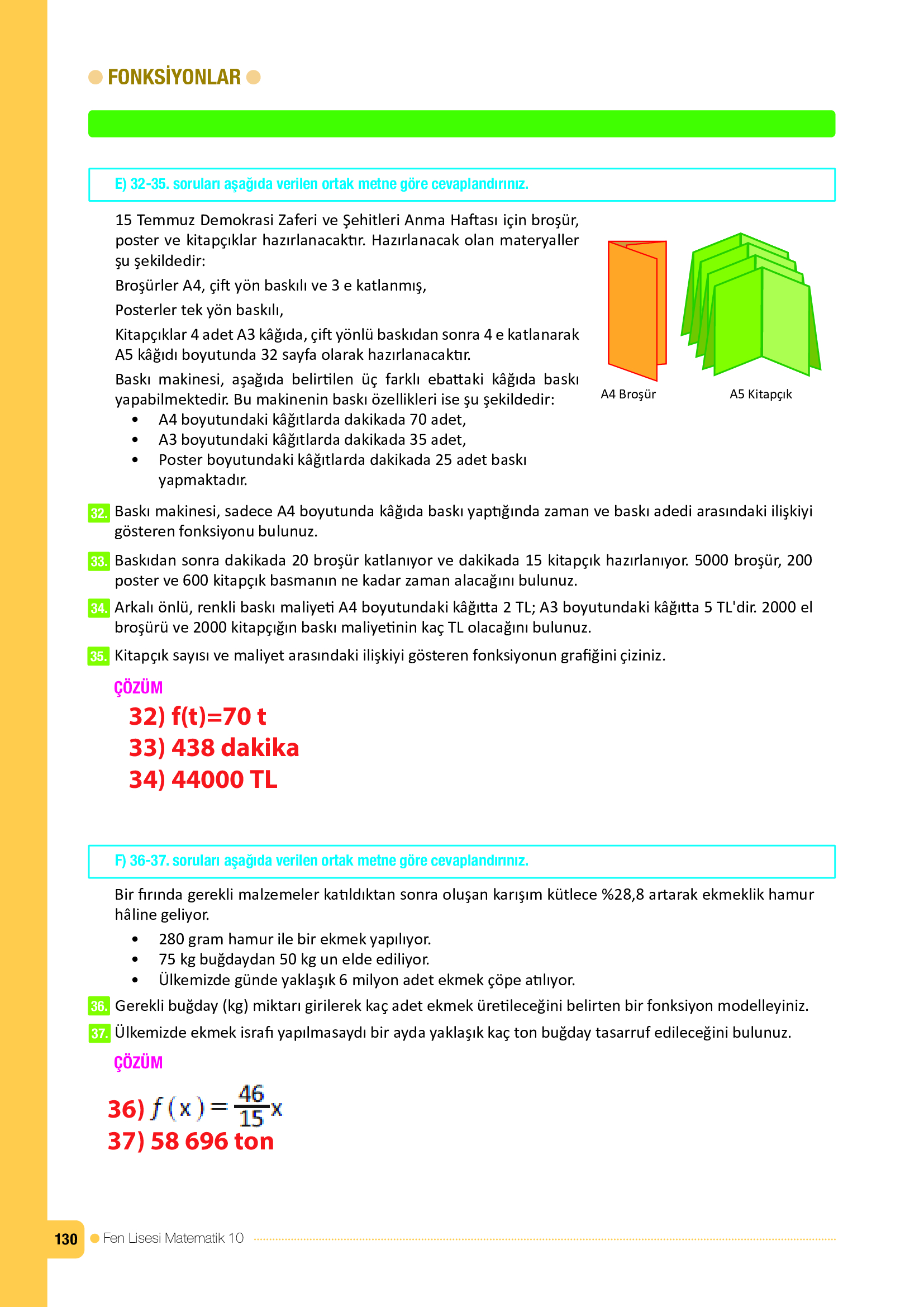 10. Sınıf Meb Yayınları Fen Lisesi Matematik Ders Kitabı Sayfa 130 Cevapları 10. Sınıf Meb Yayınları Fen Lisesi Matematik Ders Kitabı Sayfa 130 Cevapları