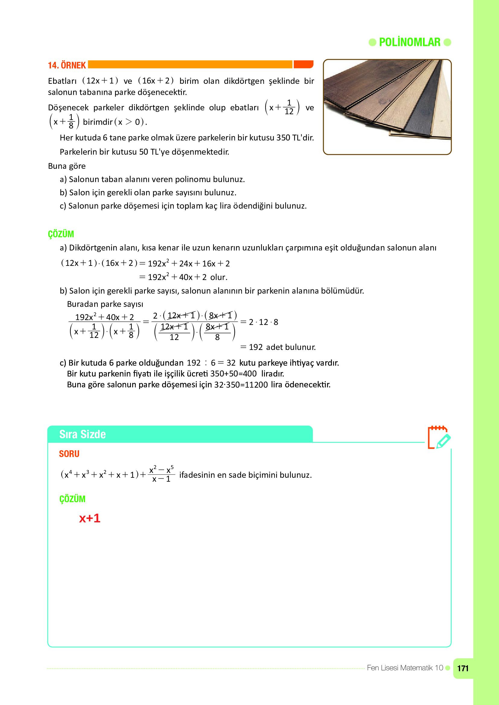 10. Sınıf Meb Yayınları Fen Lisesi Matematik Ders Kitabı Sayfa 171 Cevapları 10. Sınıf Meb Yayınları Fen Lisesi Matematik Ders Kitabı Sayfa 171 Cevapları