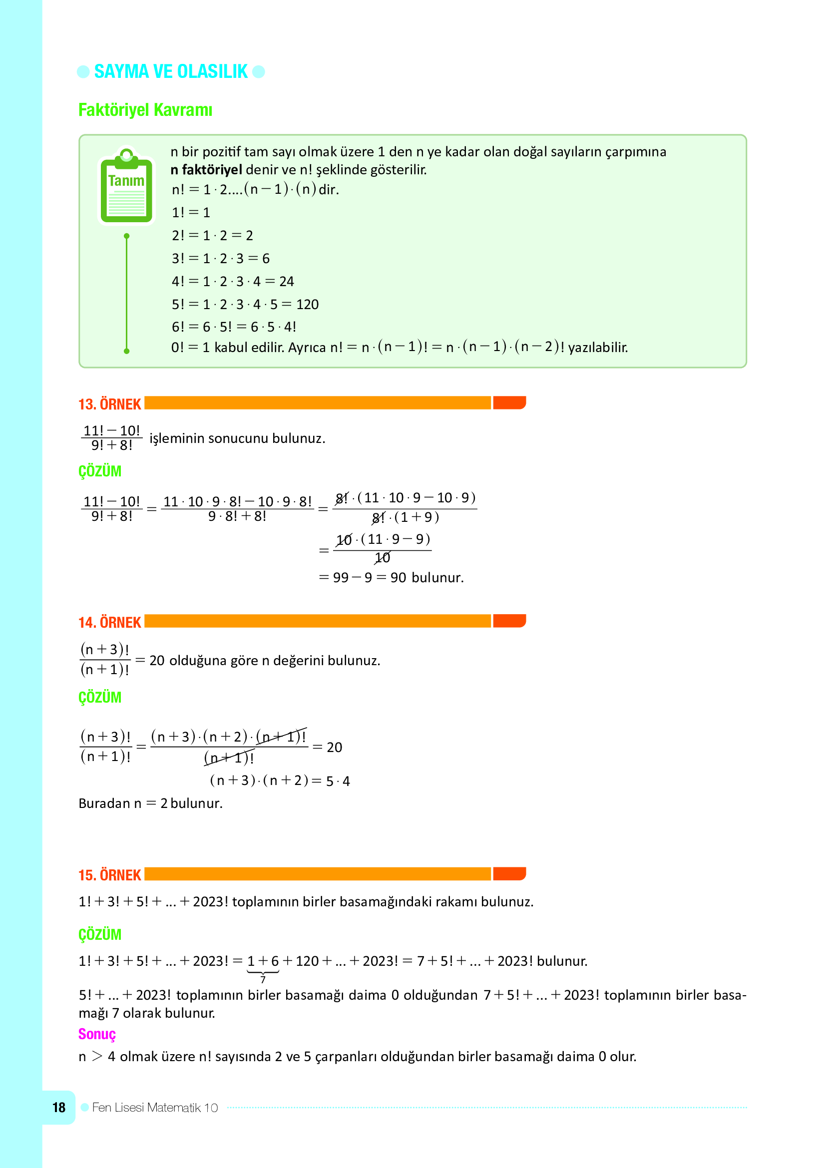 10. Sınıf Meb Yayınları Fen Lisesi Matematik Ders Kitabı Sayfa 18 Cevapları 10. Sınıf Meb Yayınları Fen Lisesi Matematik Ders Kitabı Sayfa 18 Cevapları