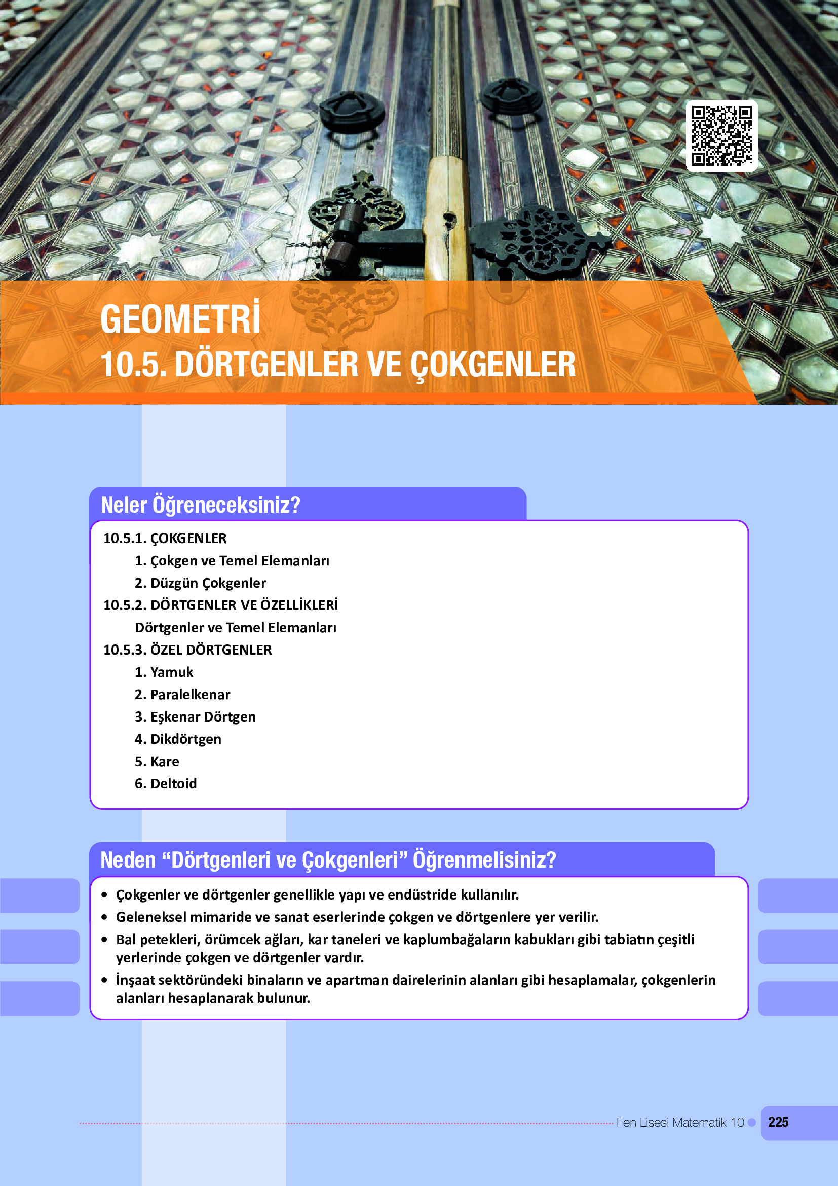 10. Sınıf Meb Yayınları Fen Lisesi Matematik Ders Kitabı Sayfa 225 Cevapları