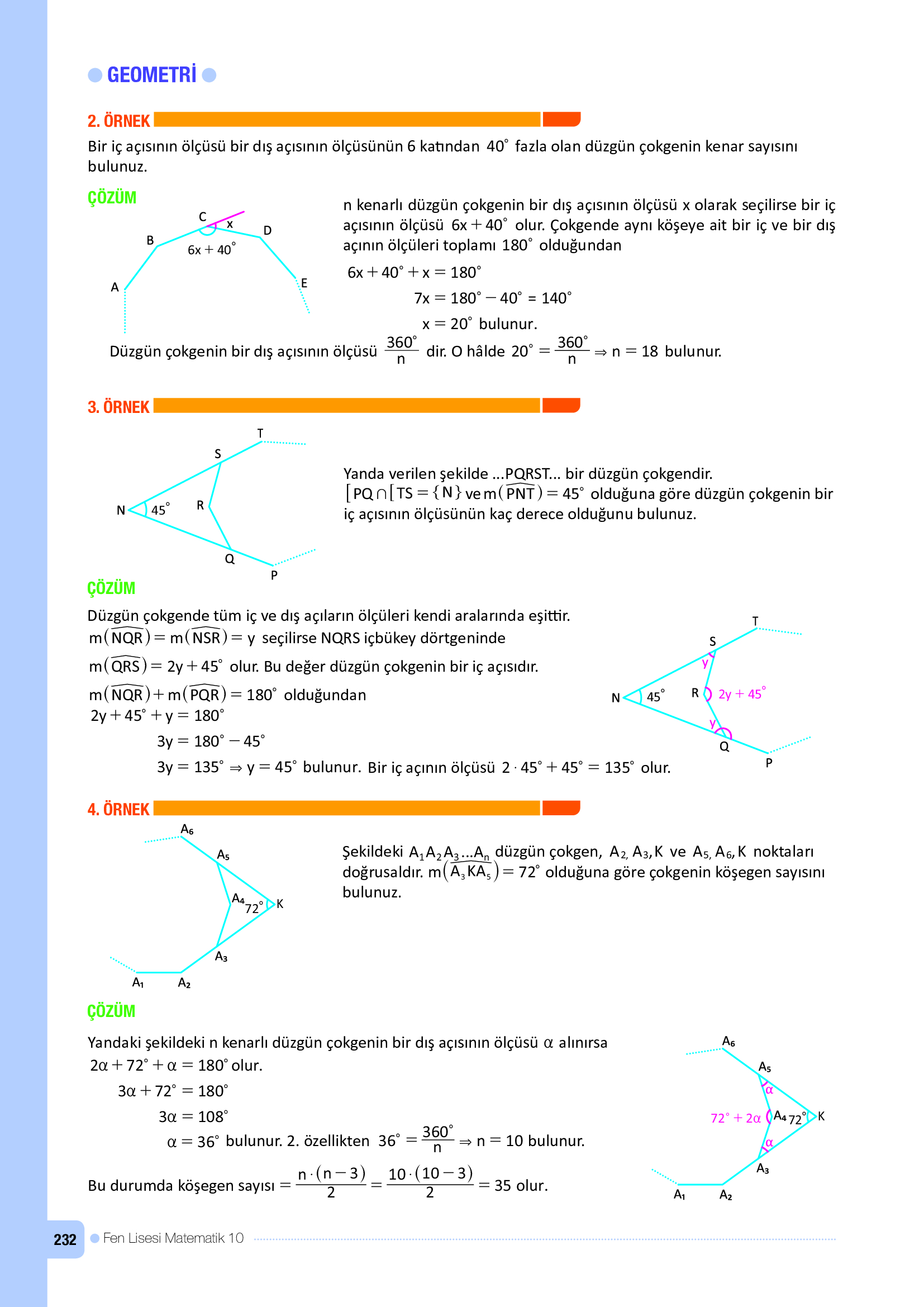 10. Sınıf Meb Yayınları Fen Lisesi Matematik Ders Kitabı Sayfa 232 Cevapları 10. Sınıf Meb Yayınları Fen Lisesi Matematik Ders Kitabı Sayfa 232 Cevapları