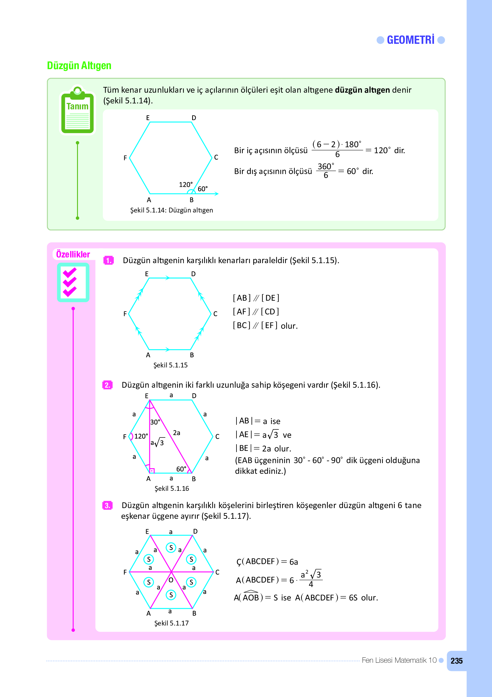 10. Sınıf Meb Yayınları Fen Lisesi Matematik Ders Kitabı Sayfa 235 Cevapları