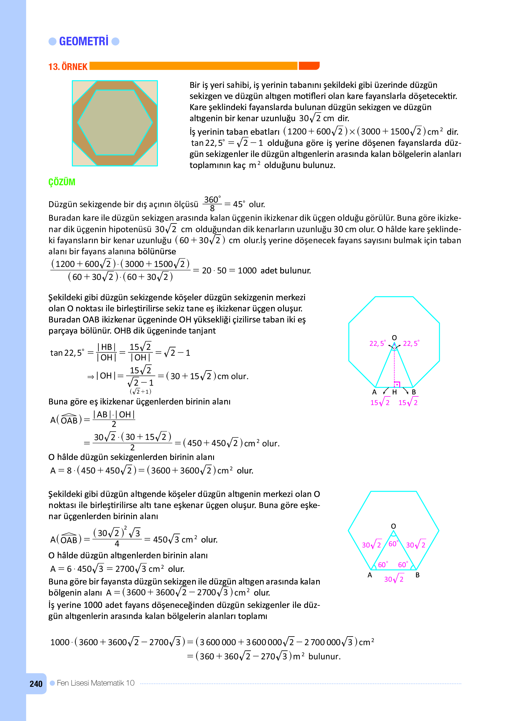 10. Sınıf Meb Yayınları Fen Lisesi Matematik Ders Kitabı Sayfa 240 Cevapları