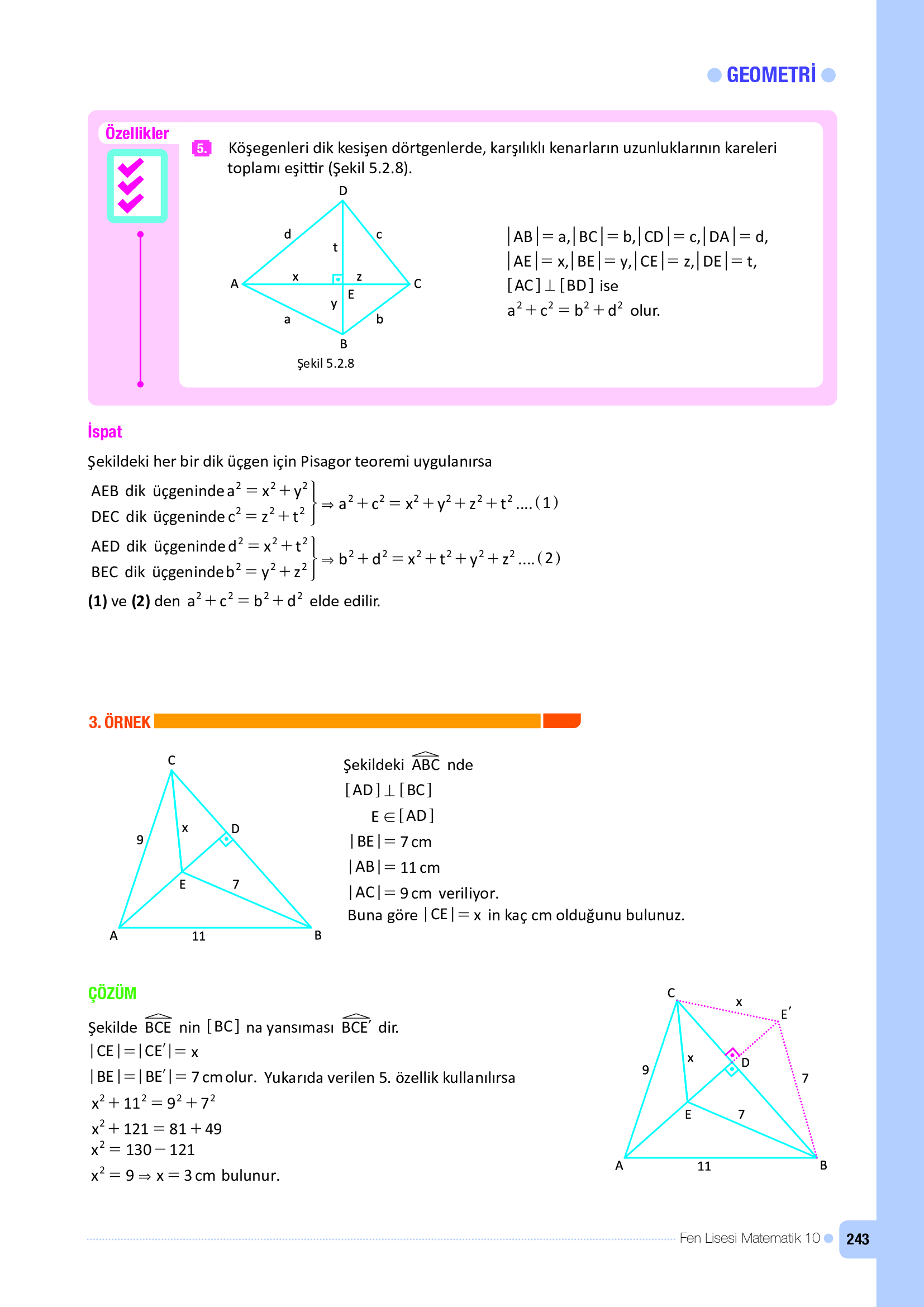10. Sınıf Meb Yayınları Fen Lisesi Matematik Ders Kitabı Sayfa 243 Cevapları 10. Sınıf Meb Yayınları Fen Lisesi Matematik Ders Kitabı Sayfa 243 Cevapları