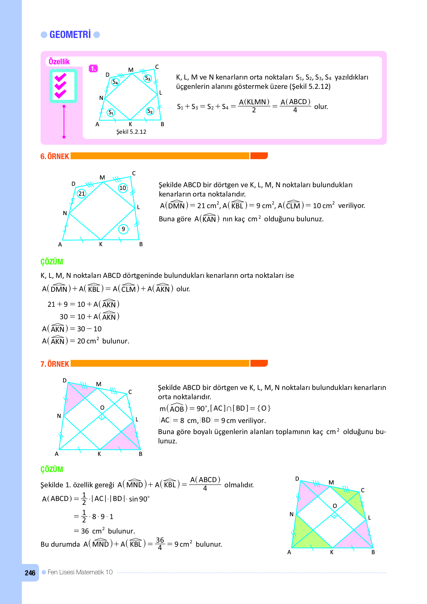 10. Sınıf Meb Yayınları Fen Lisesi Matematik Ders Kitabı Sayfa 246 Cevapları