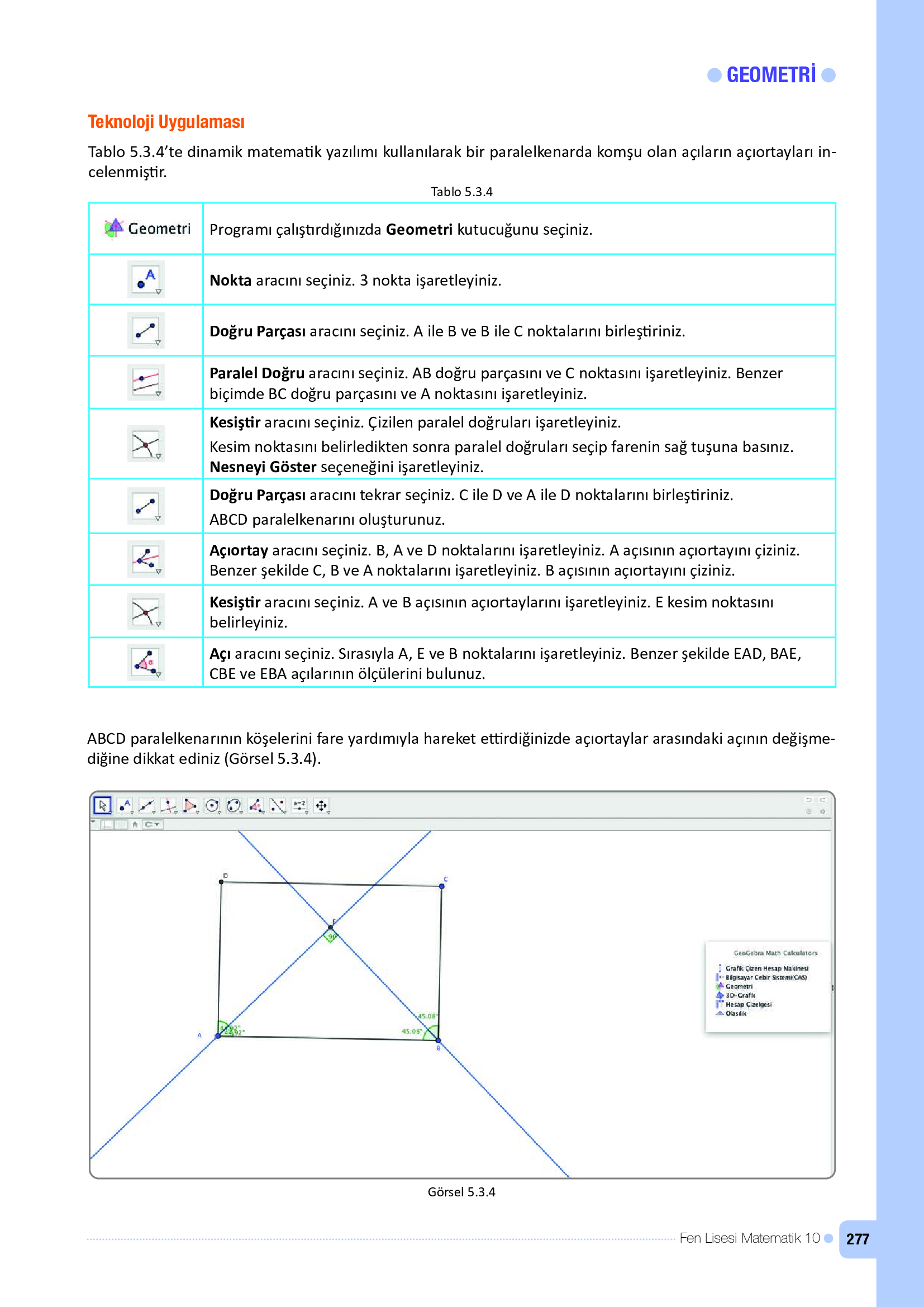 10. Sınıf Meb Yayınları Fen Lisesi Matematik Ders Kitabı Sayfa 277 Cevapları