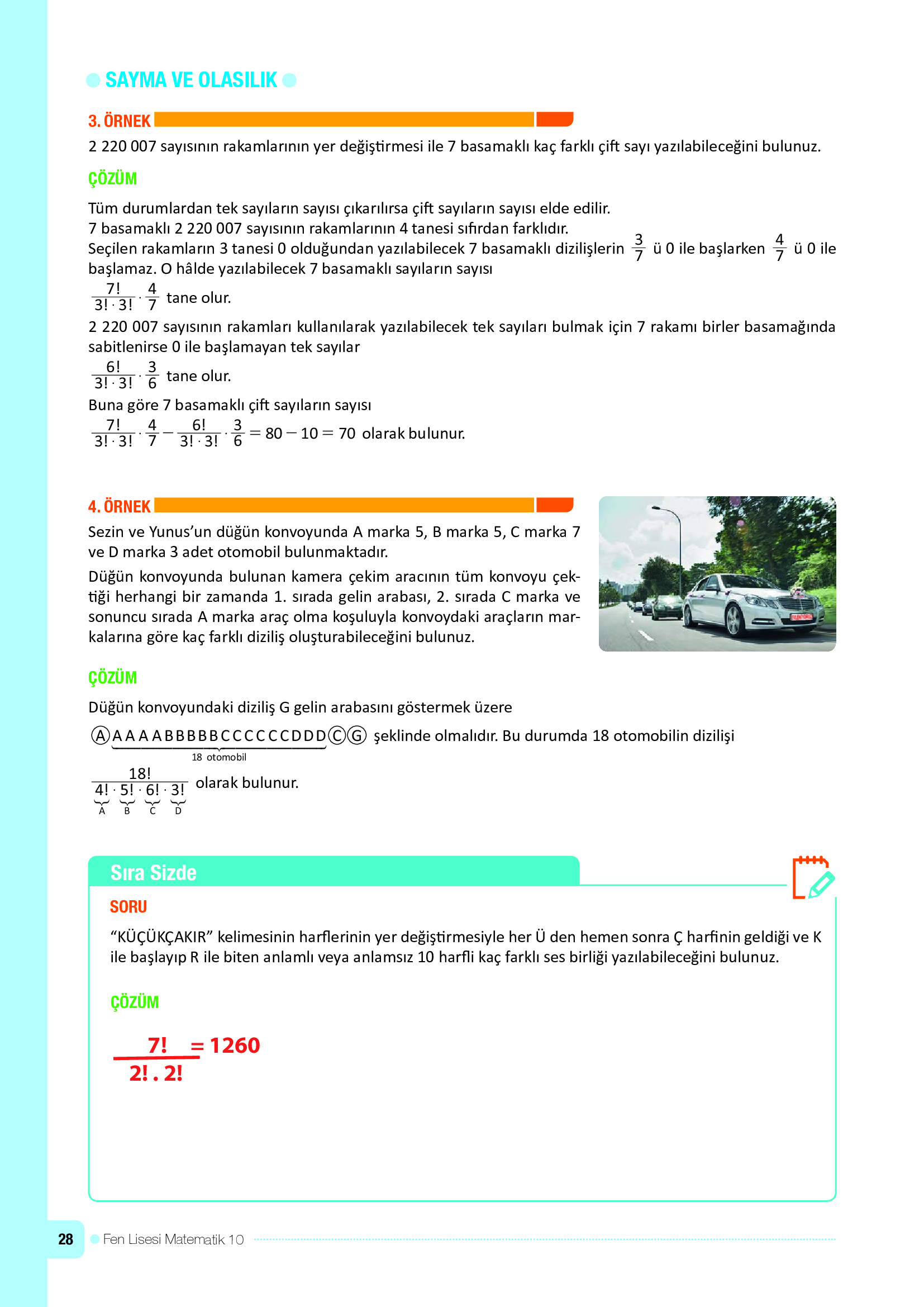 10. Sınıf Meb Yayınları Fen Lisesi Matematik Ders Kitabı Sayfa 28 Cevapları