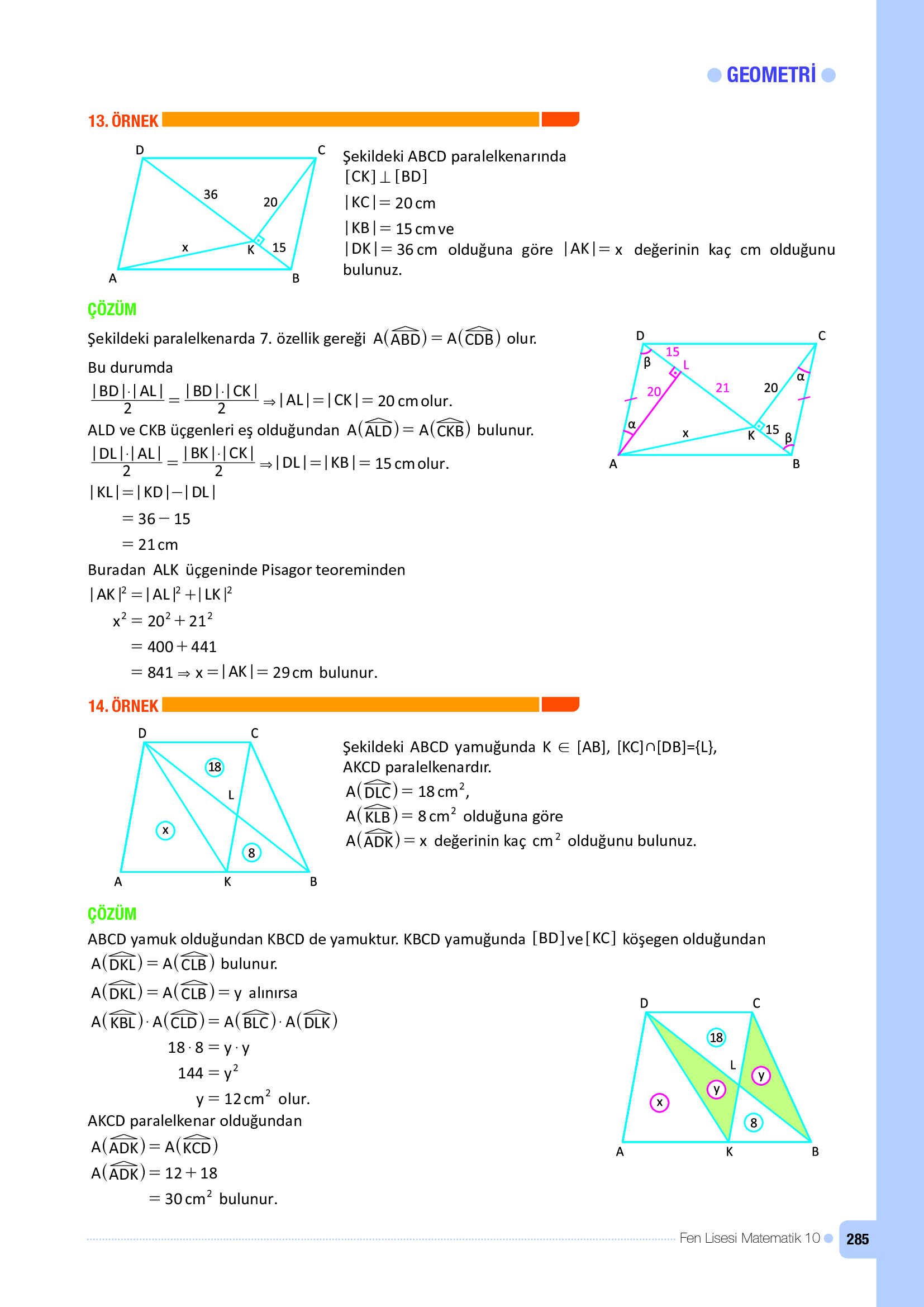 10. Sınıf Meb Yayınları Fen Lisesi Matematik Ders Kitabı Sayfa 285 Cevapları 10. Sınıf Meb Yayınları Fen Lisesi Matematik Ders Kitabı Sayfa 285 Cevapları