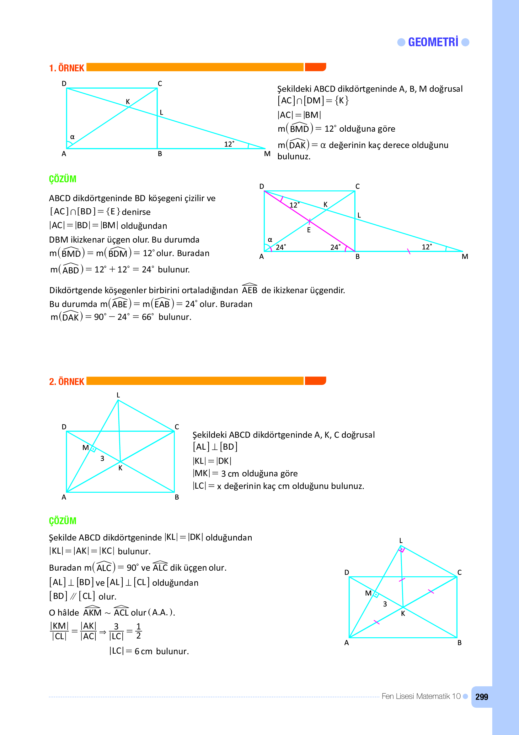 10. Sınıf Meb Yayınları Fen Lisesi Matematik Ders Kitabı Sayfa 299 Cevapları