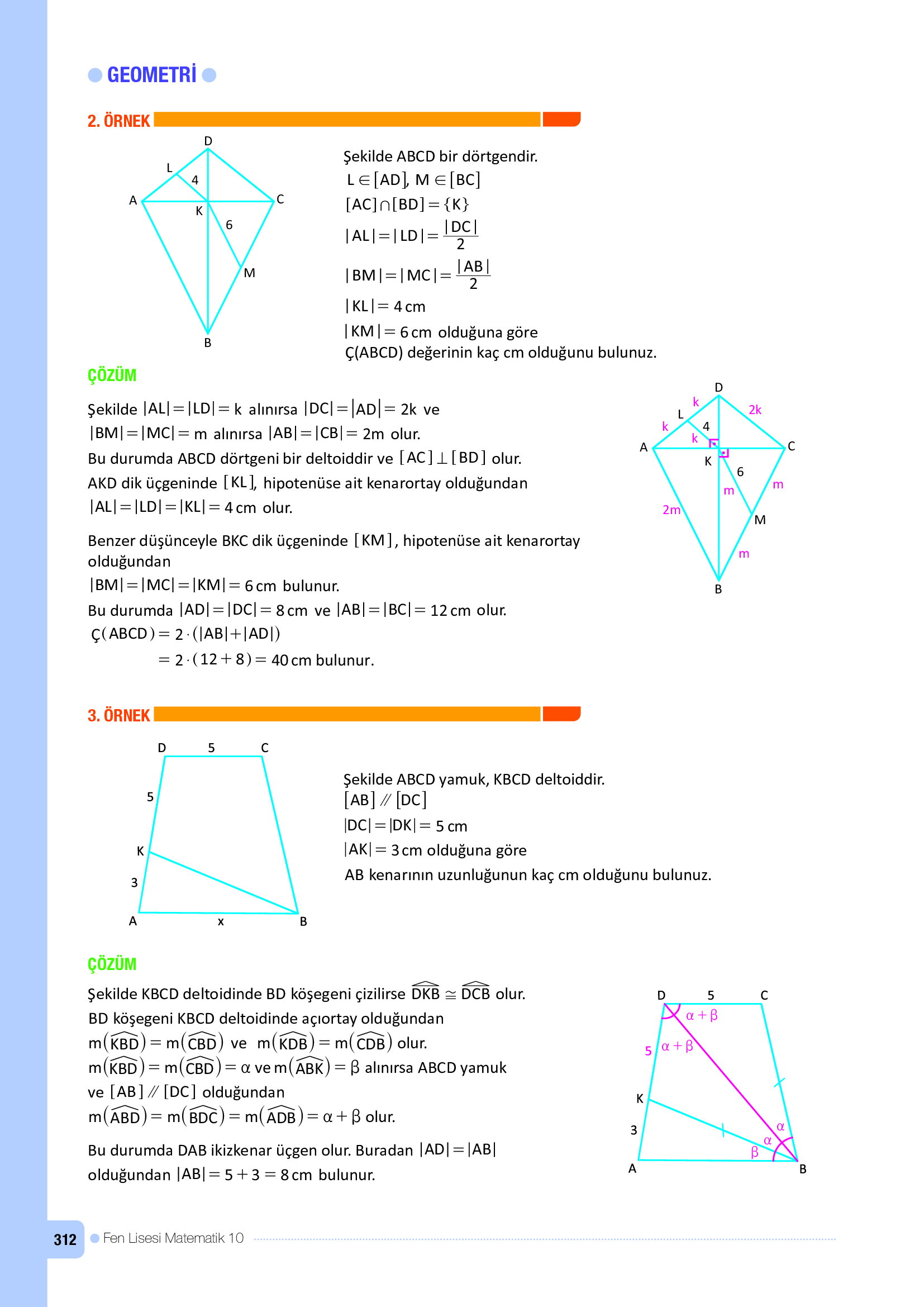 10. Sınıf Meb Yayınları Fen Lisesi Matematik Ders Kitabı Sayfa 312 Cevapları