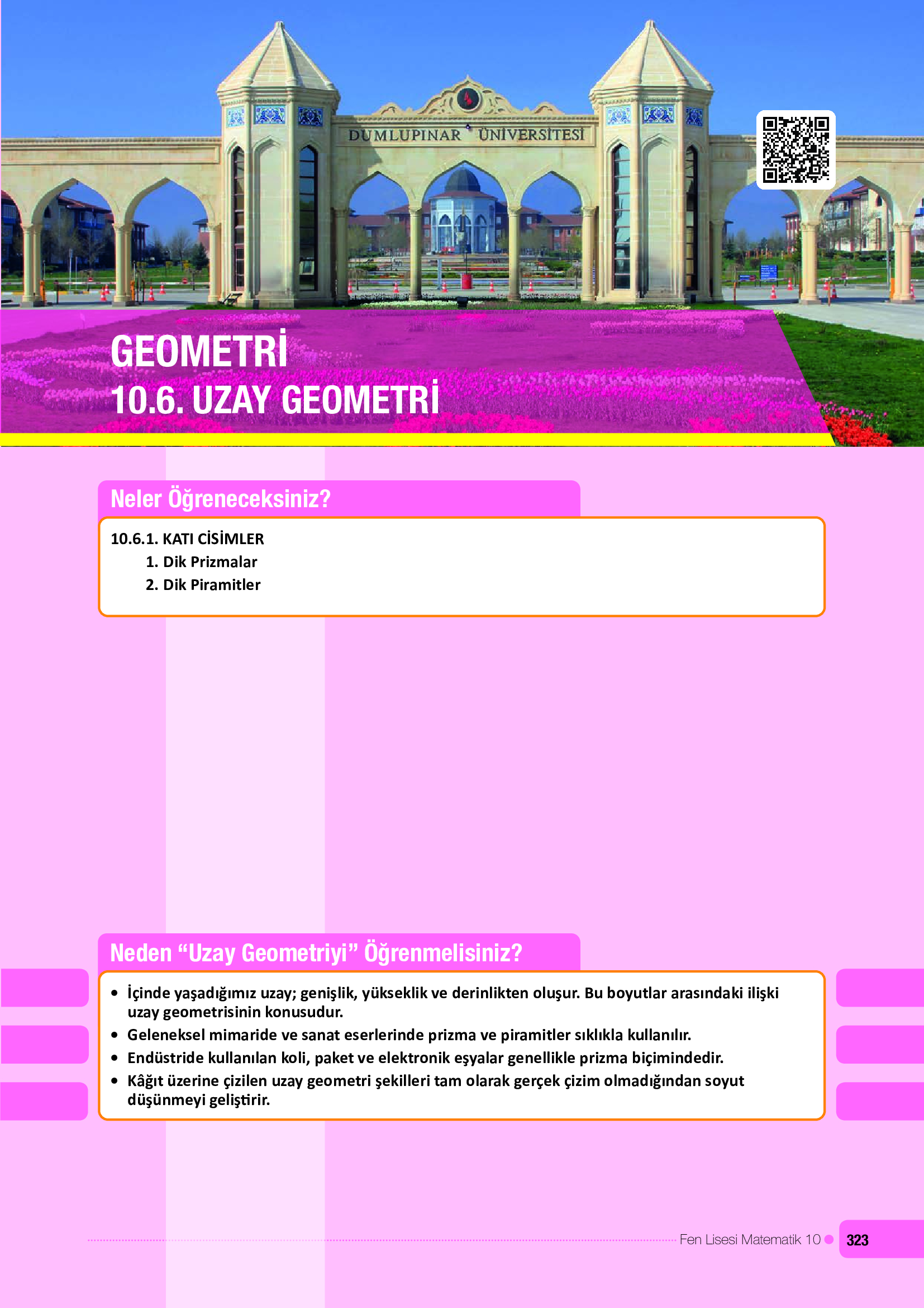 10. Sınıf Meb Yayınları Fen Lisesi Matematik Ders Kitabı Sayfa 323 Cevapları