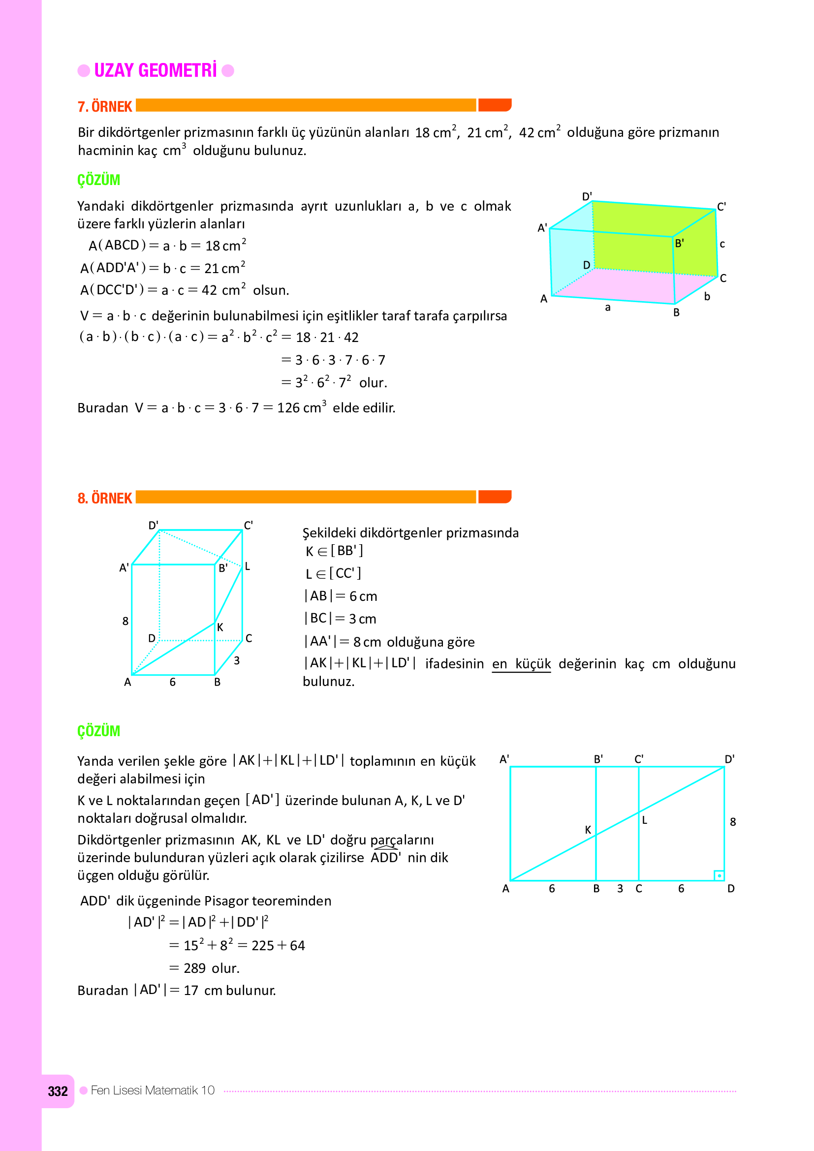 10. Sınıf Meb Yayınları Fen Lisesi Matematik Ders Kitabı Sayfa 332 Cevapları