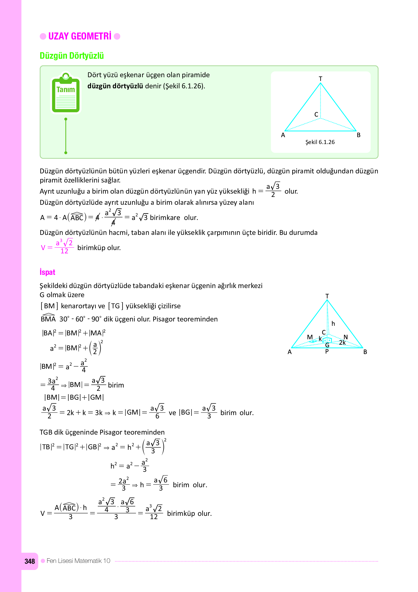 10. Sınıf Meb Yayınları Fen Lisesi Matematik Ders Kitabı Sayfa 348 Cevapları