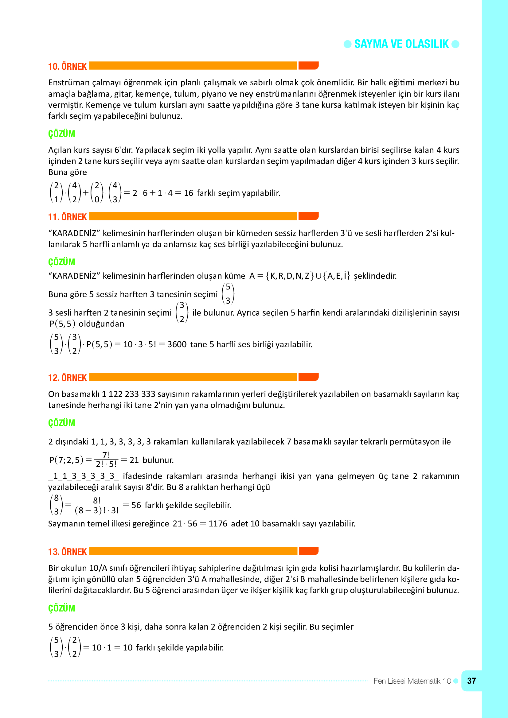 10. Sınıf Meb Yayınları Fen Lisesi Matematik Ders Kitabı Sayfa 37 Cevapları 10. Sınıf Meb Yayınları Fen Lisesi Matematik Ders Kitabı Sayfa 37 Cevapları