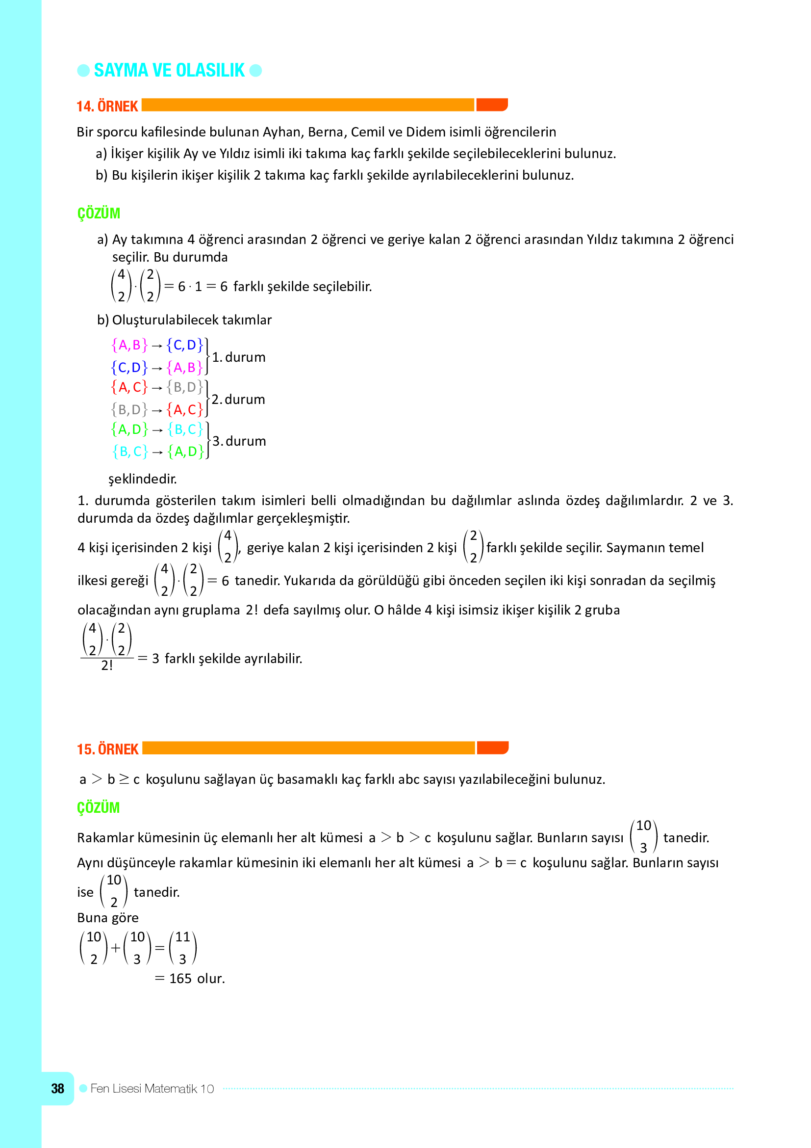 10. Sınıf Meb Yayınları Fen Lisesi Matematik Ders Kitabı Sayfa 38 Cevapları 10. Sınıf Meb Yayınları Fen Lisesi Matematik Ders Kitabı Sayfa 38 Cevapları