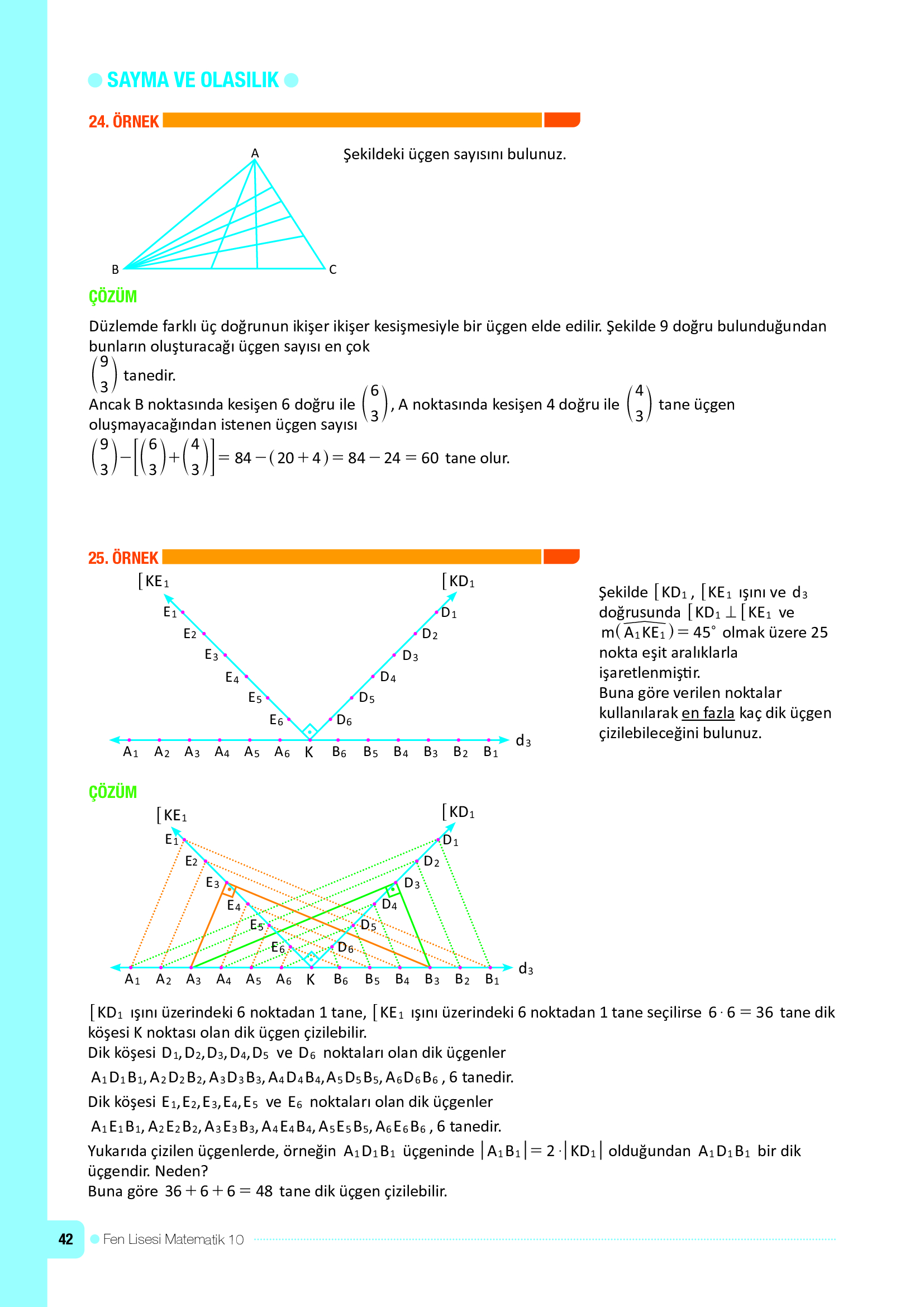 10. Sınıf Meb Yayınları Fen Lisesi Matematik Ders Kitabı Sayfa 42 Cevapları