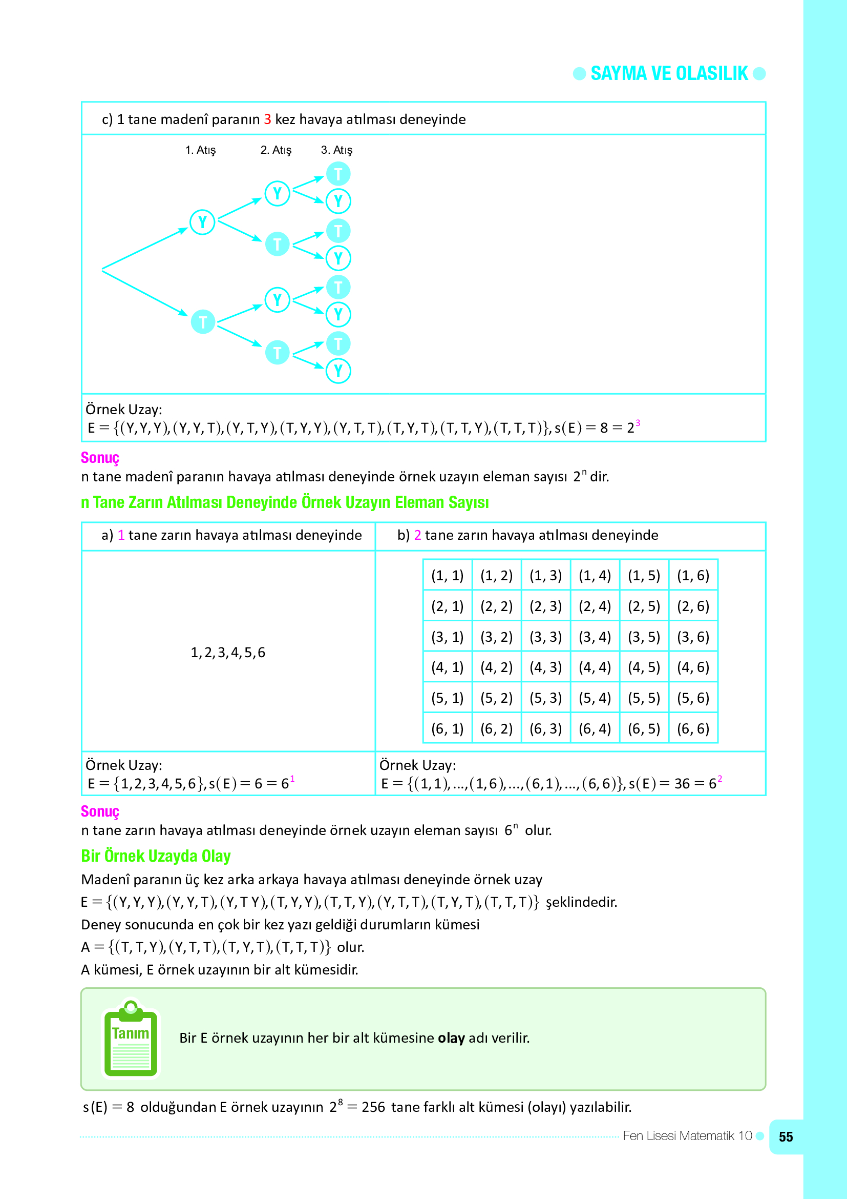 10. Sınıf Meb Yayınları Fen Lisesi Matematik Ders Kitabı Sayfa 55 Cevapları 10. Sınıf Meb Yayınları Fen Lisesi Matematik Ders Kitabı Sayfa 55 Cevapları
