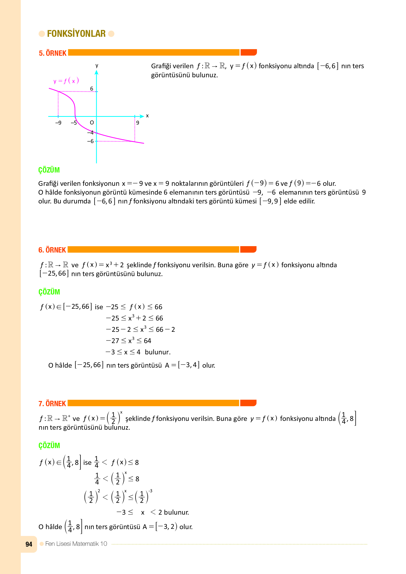 10. Sınıf Meb Yayınları Fen Lisesi Matematik Ders Kitabı Sayfa 94 Cevapları 10. Sınıf Meb Yayınları Fen Lisesi Matematik Ders Kitabı Sayfa 94 Cevapları