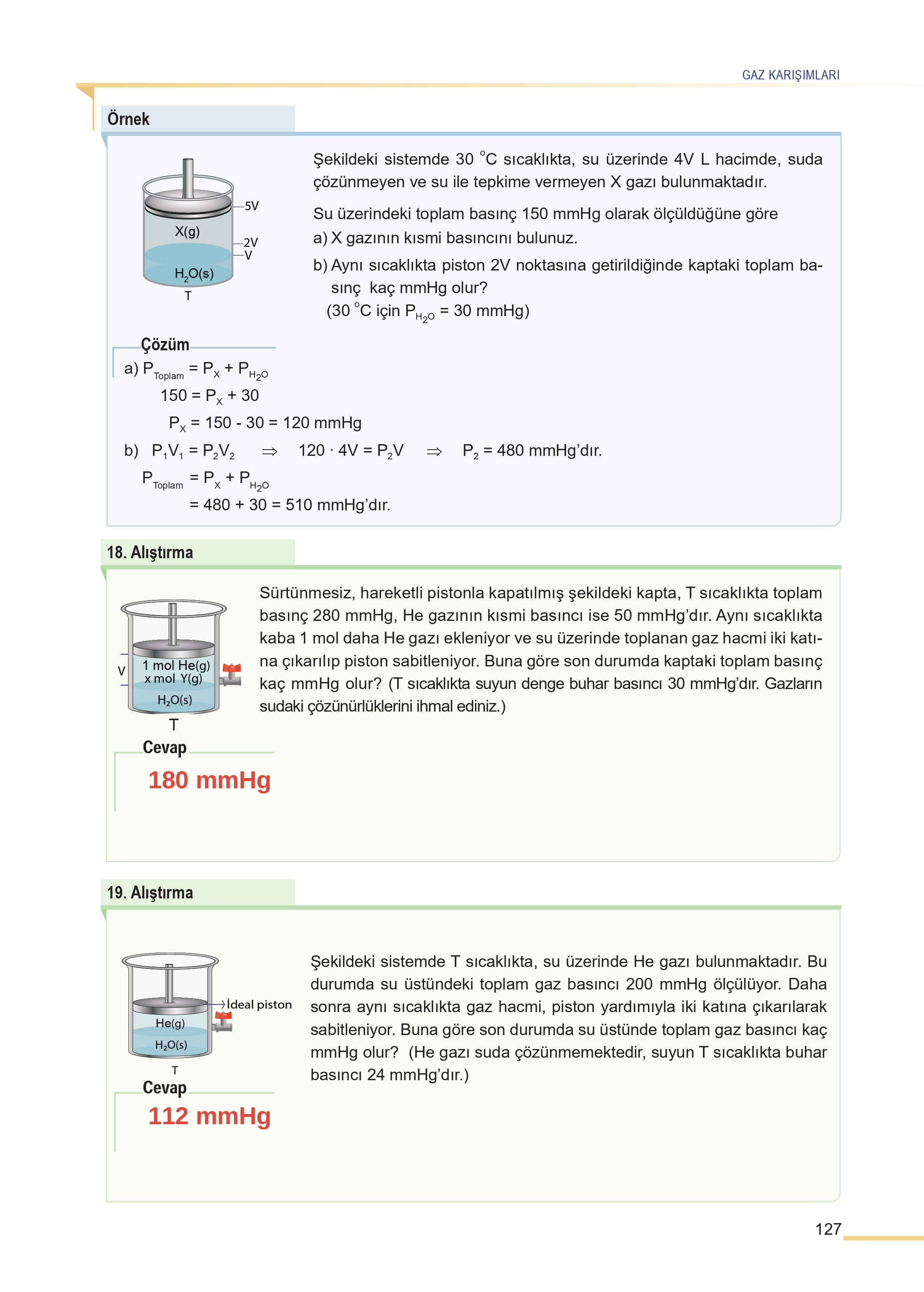 11. Sınıf Meb Yayınları Fen Lisesi Kimya Ders Kitabı Sayfa 127 Cevapları