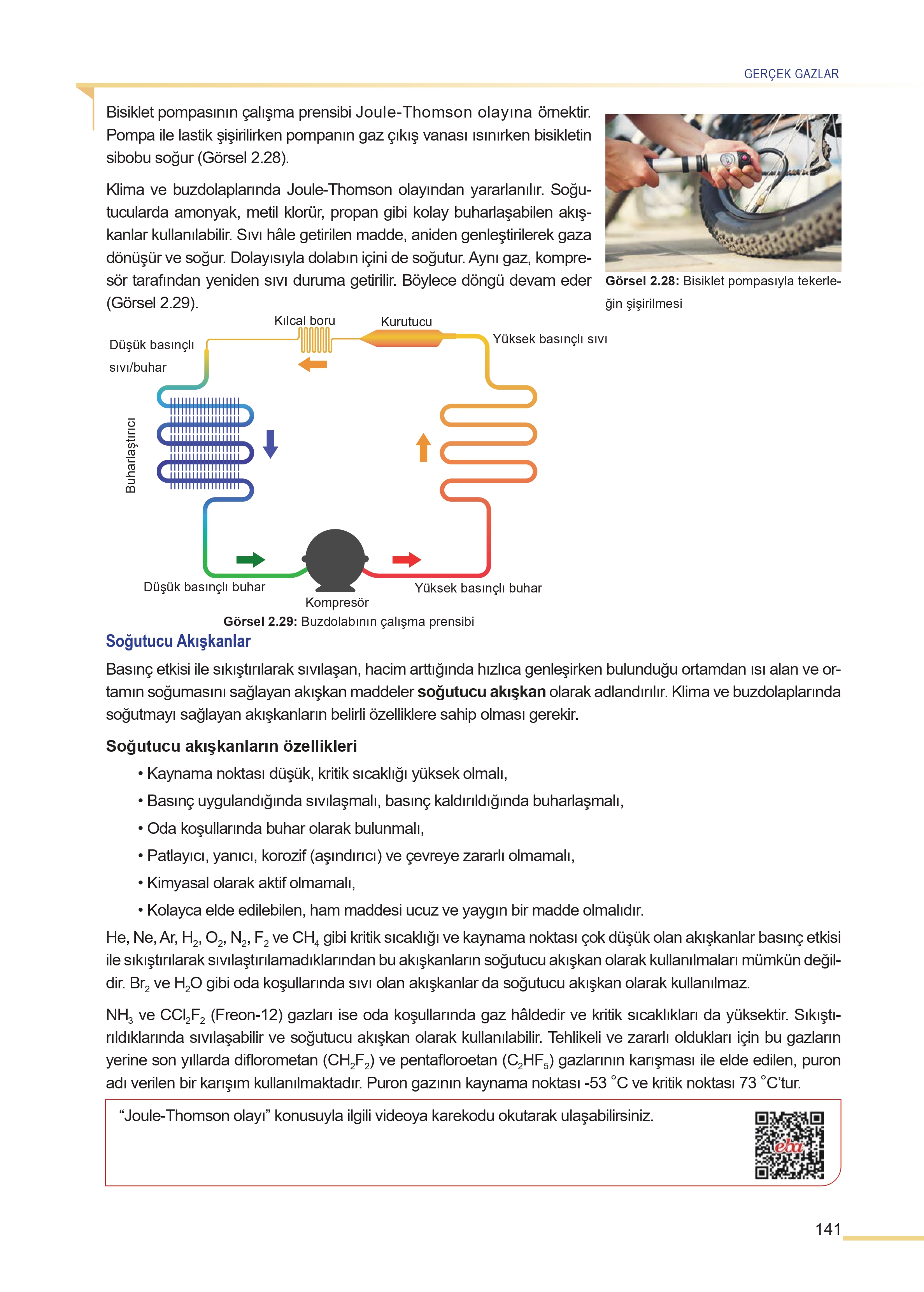 11. Sınıf Meb Yayınları Fen Lisesi Kimya Ders Kitabı Sayfa 141 Cevapları