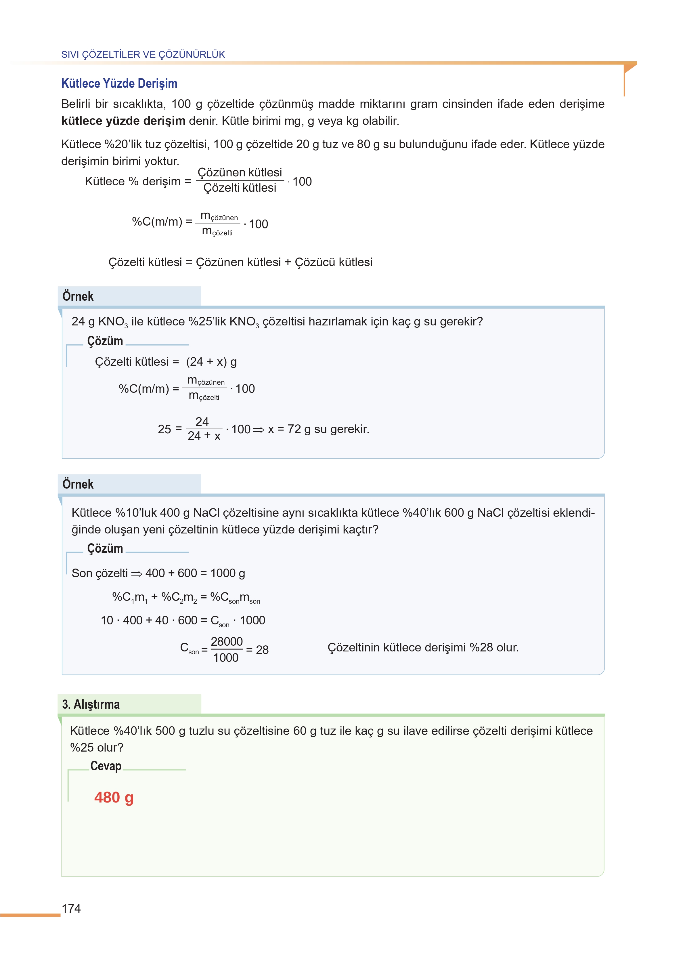 11. Sınıf Meb Yayınları Fen Lisesi Kimya Ders Kitabı Sayfa 174 Cevapları 11. Sınıf Meb Yayınları Fen Lisesi Kimya Ders Kitabı Sayfa 174 Cevapları