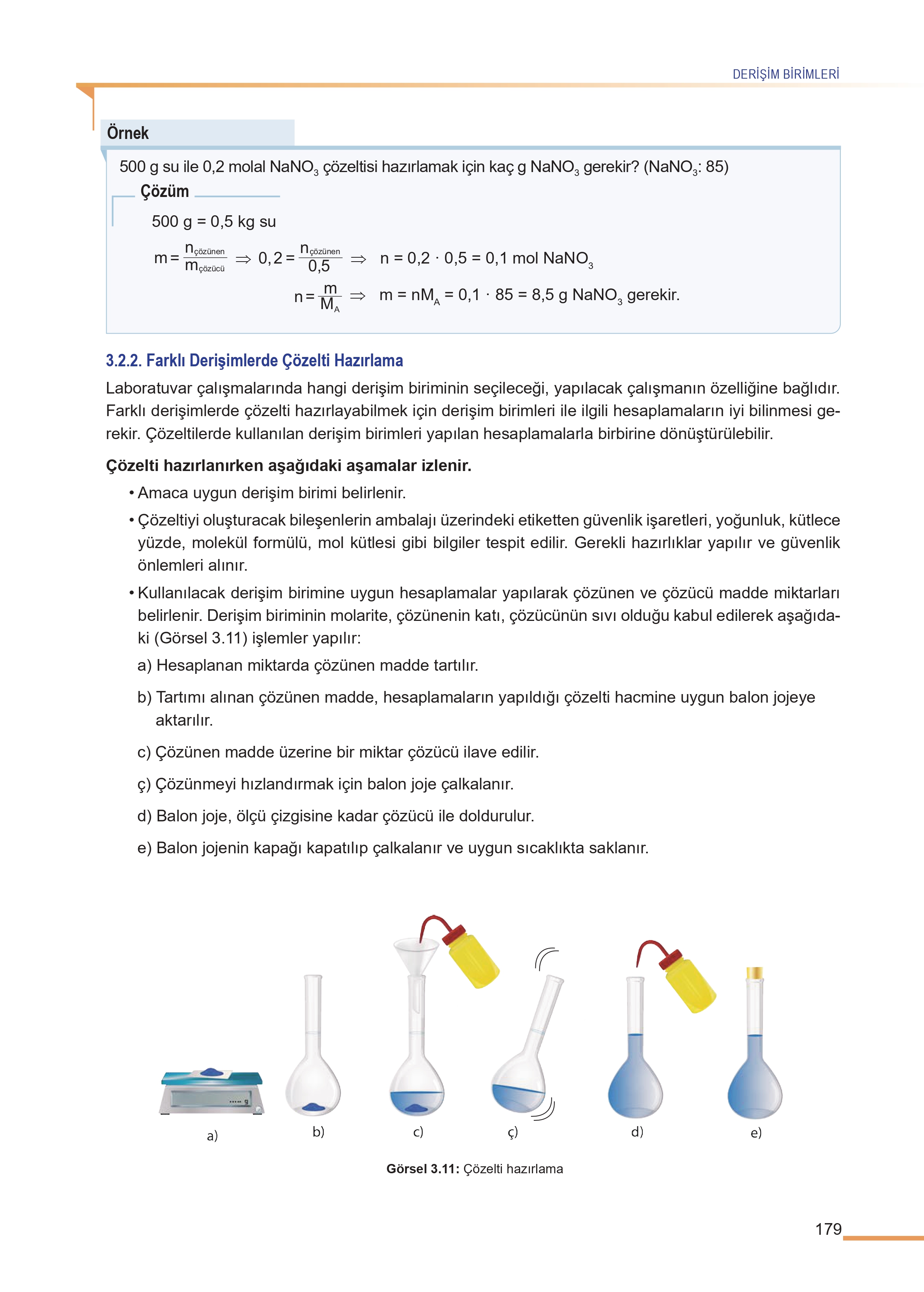 11. Sınıf Meb Yayınları Fen Lisesi Kimya Ders Kitabı Sayfa 179 Cevapları 11. Sınıf Meb Yayınları Fen Lisesi Kimya Ders Kitabı Sayfa 179 Cevapları