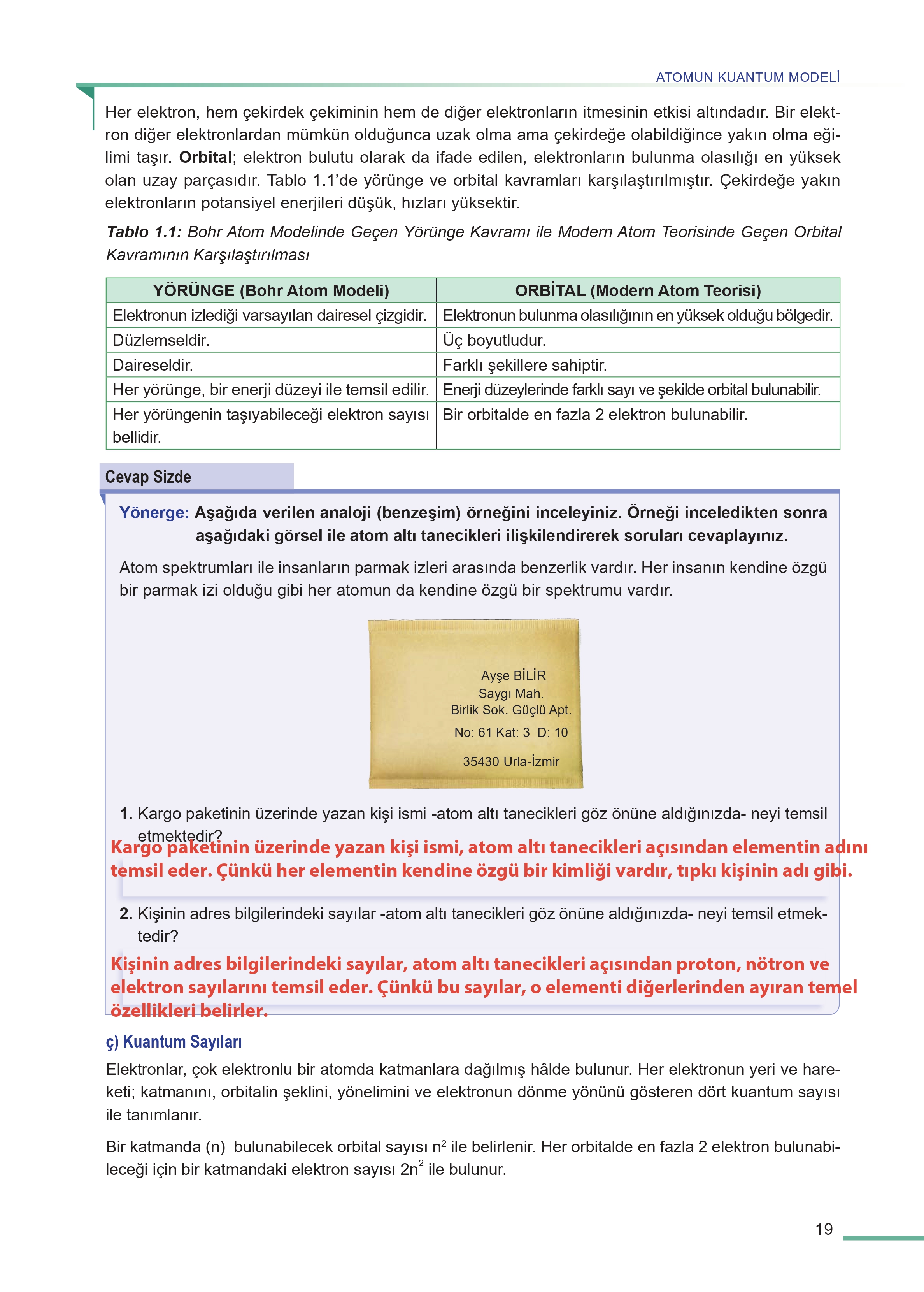 11. Sınıf Meb Yayınları Fen Lisesi Kimya Ders Kitabı Sayfa 19 Cevapları 11. Sınıf Meb Yayınları Fen Lisesi Kimya Ders Kitabı Sayfa 19 Cevapları