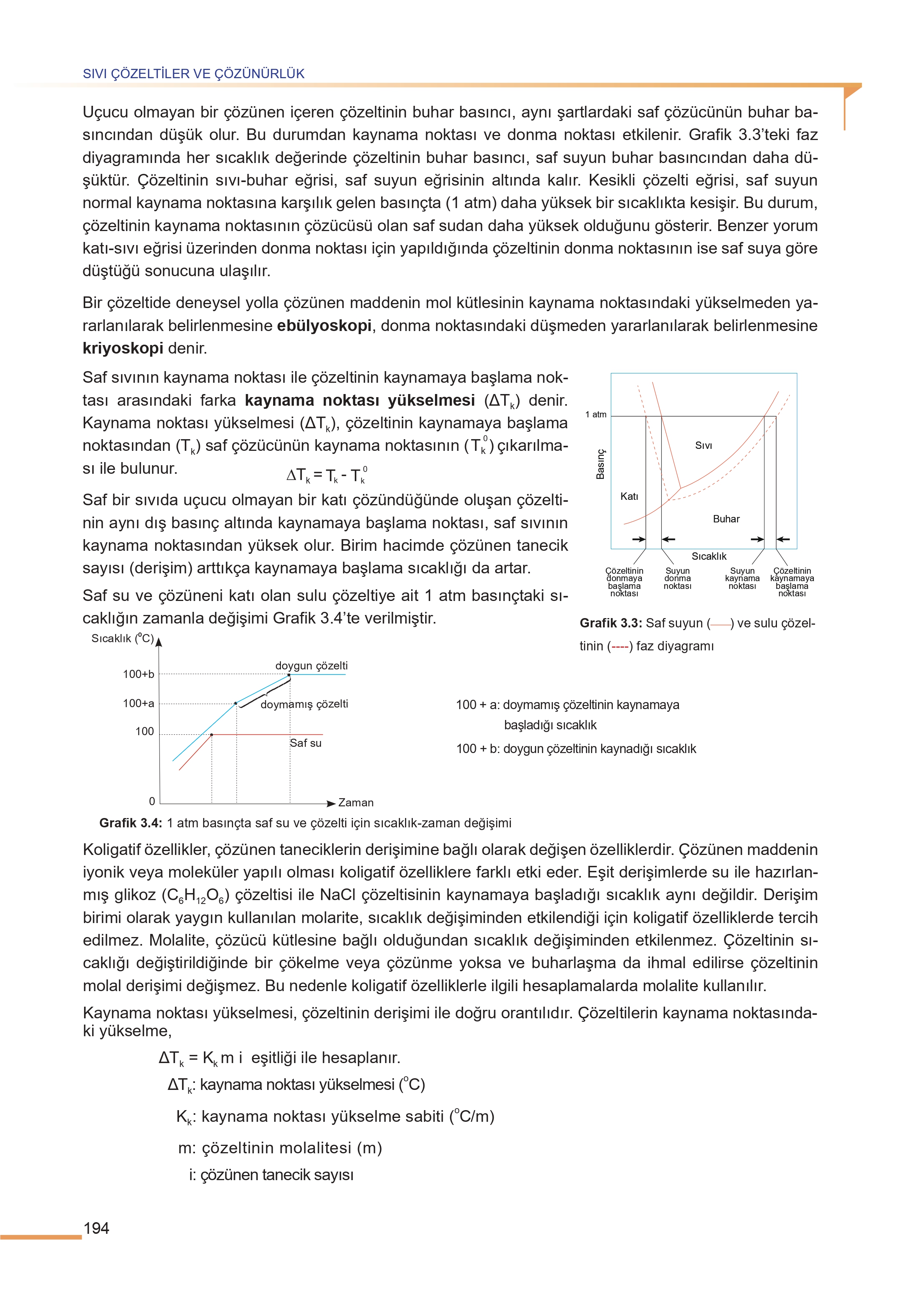 11. Sınıf Meb Yayınları Fen Lisesi Kimya Ders Kitabı Sayfa 194 Cevapları