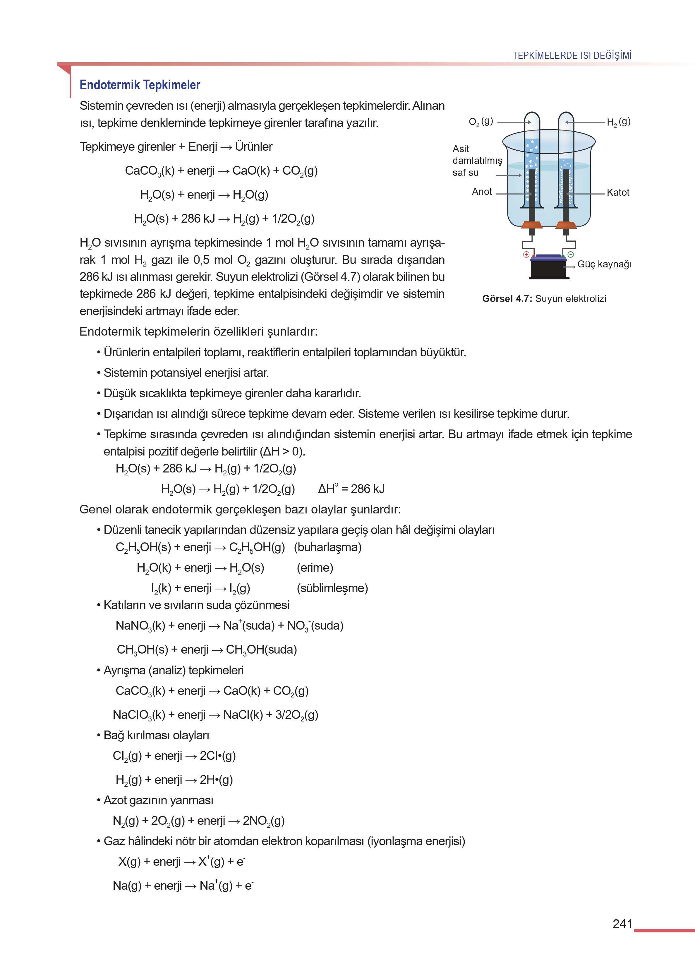 11. Sınıf Meb Yayınları Fen Lisesi Kimya Ders Kitabı Sayfa 241 Cevapları