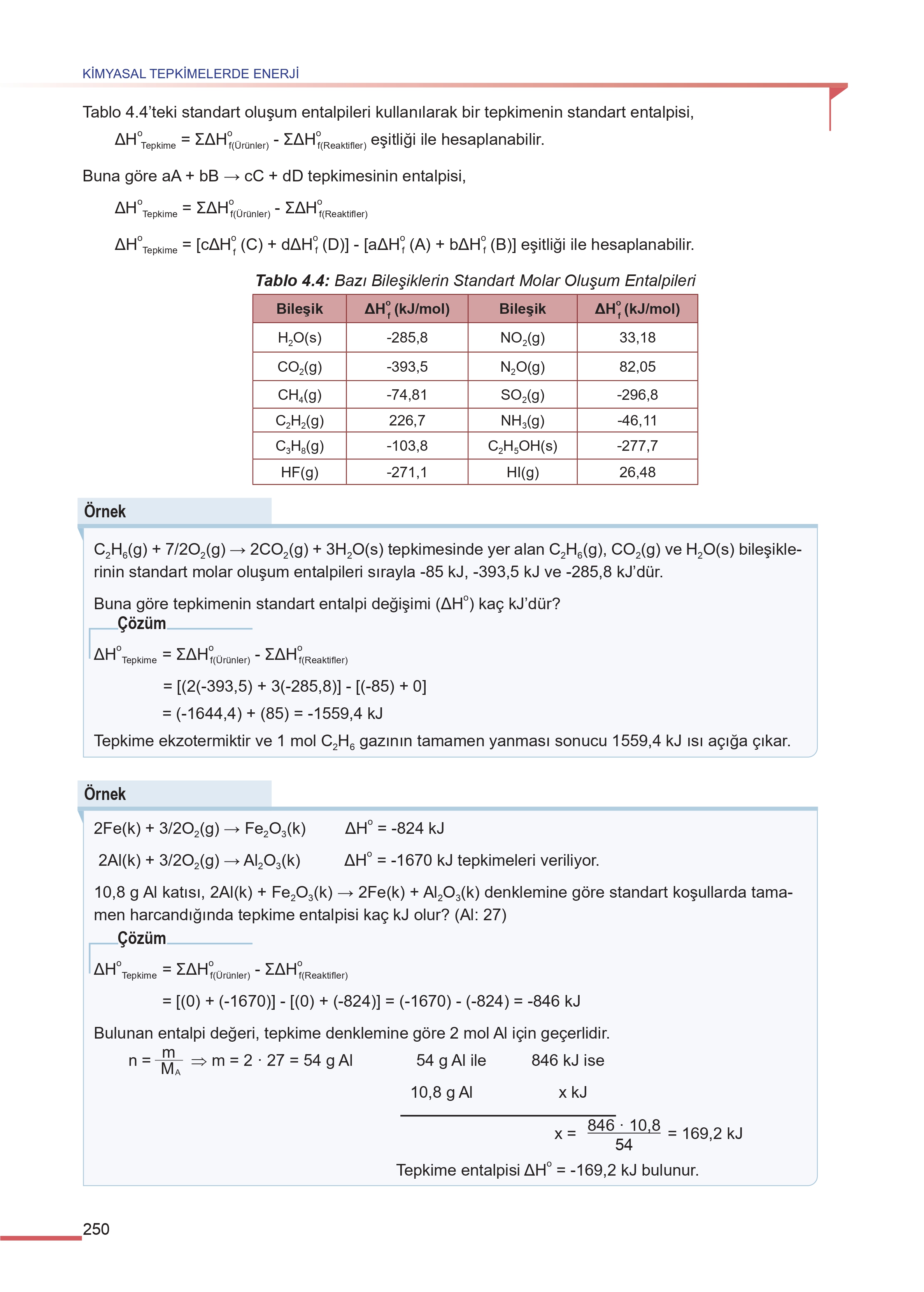 11. Sınıf Meb Yayınları Fen Lisesi Kimya Ders Kitabı Sayfa 250 Cevapları 11. Sınıf Meb Yayınları Fen Lisesi Kimya Ders Kitabı Sayfa 250 Cevapları