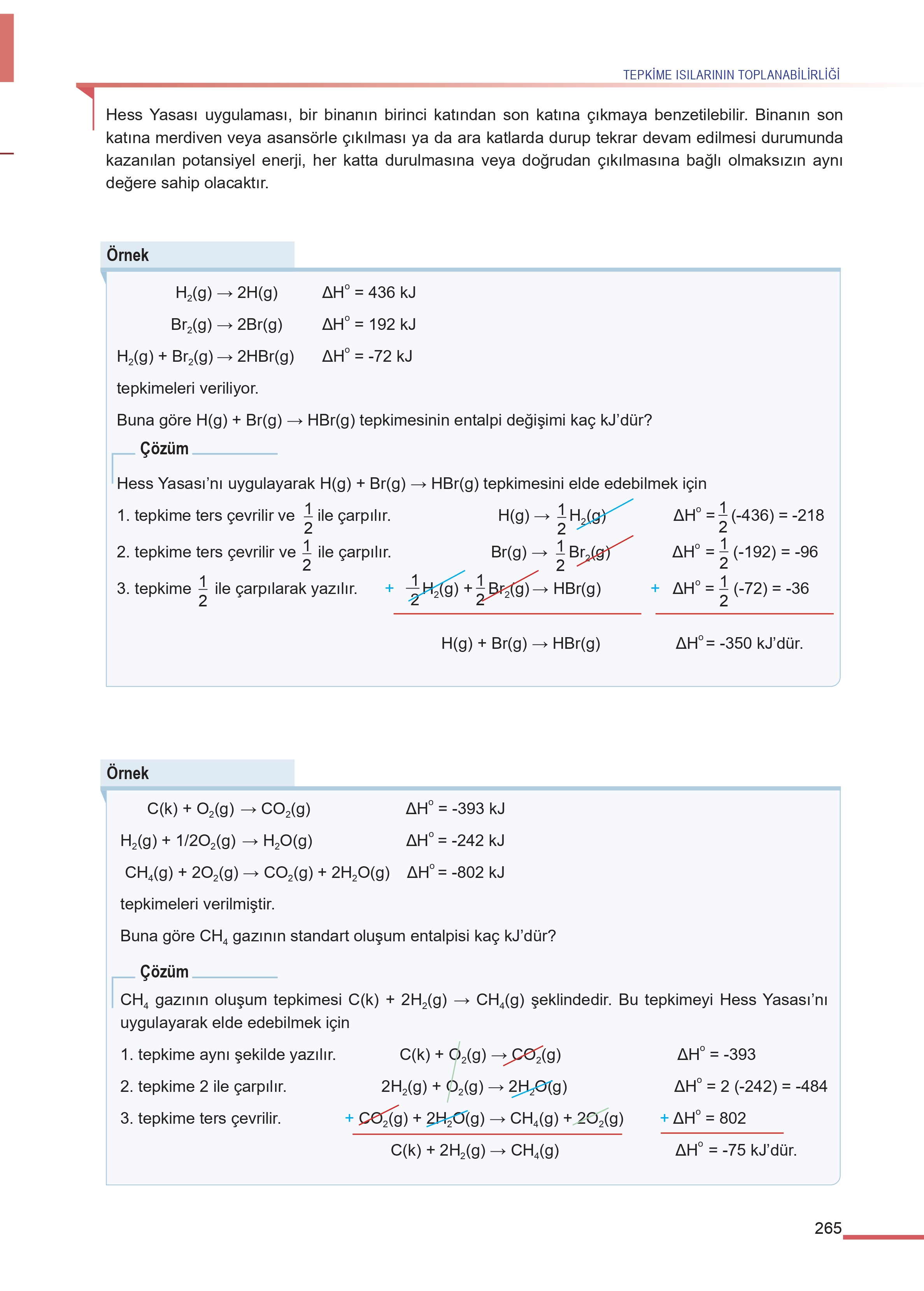11. Sınıf Meb Yayınları Fen Lisesi Kimya Ders Kitabı Sayfa 265 Cevapları 11. Sınıf Meb Yayınları Fen Lisesi Kimya Ders Kitabı Sayfa 265 Cevapları