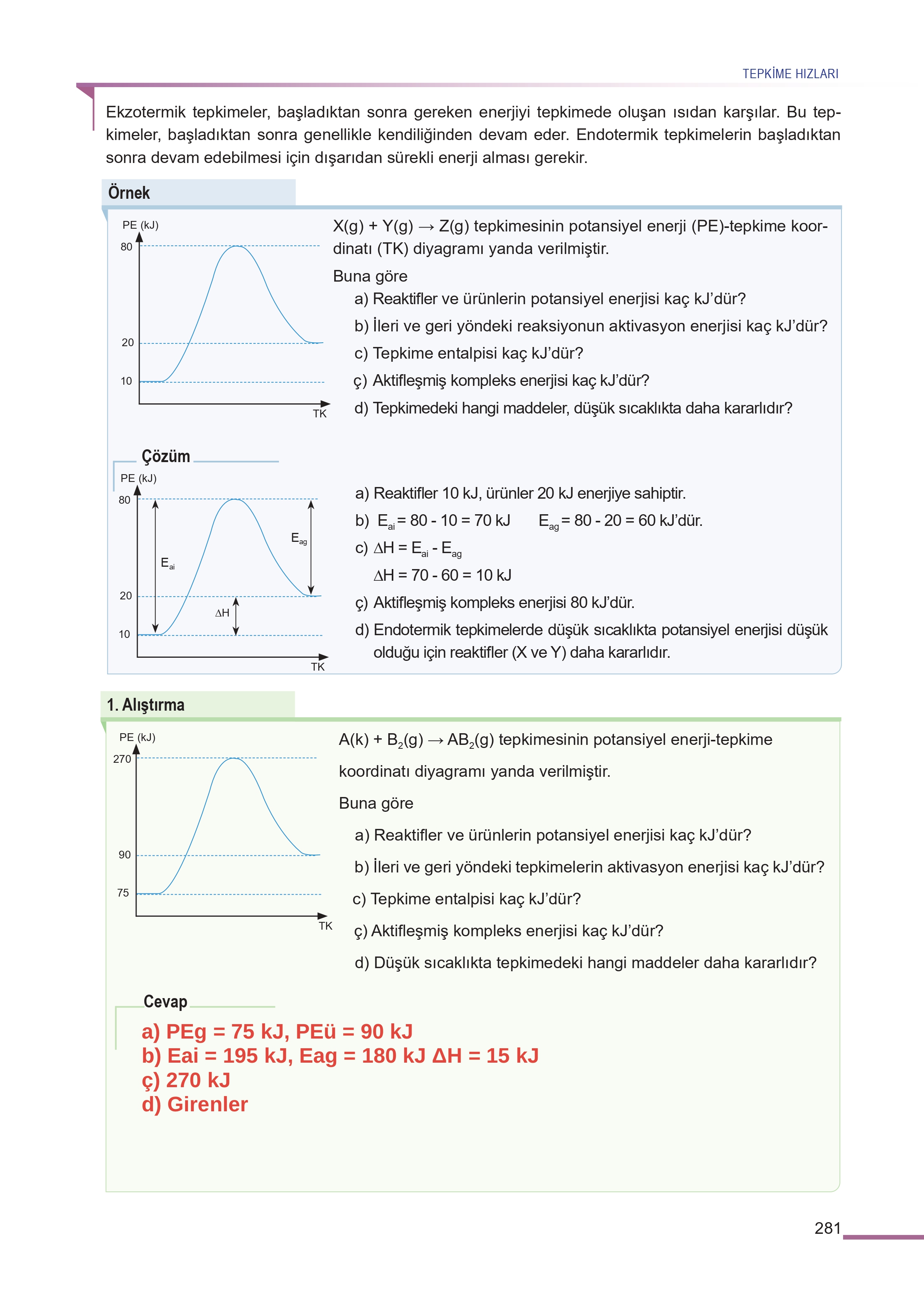 11. Sınıf Meb Yayınları Fen Lisesi Kimya Ders Kitabı Sayfa 281 Cevapları 11. Sınıf Meb Yayınları Fen Lisesi Kimya Ders Kitabı Sayfa 281 Cevapları