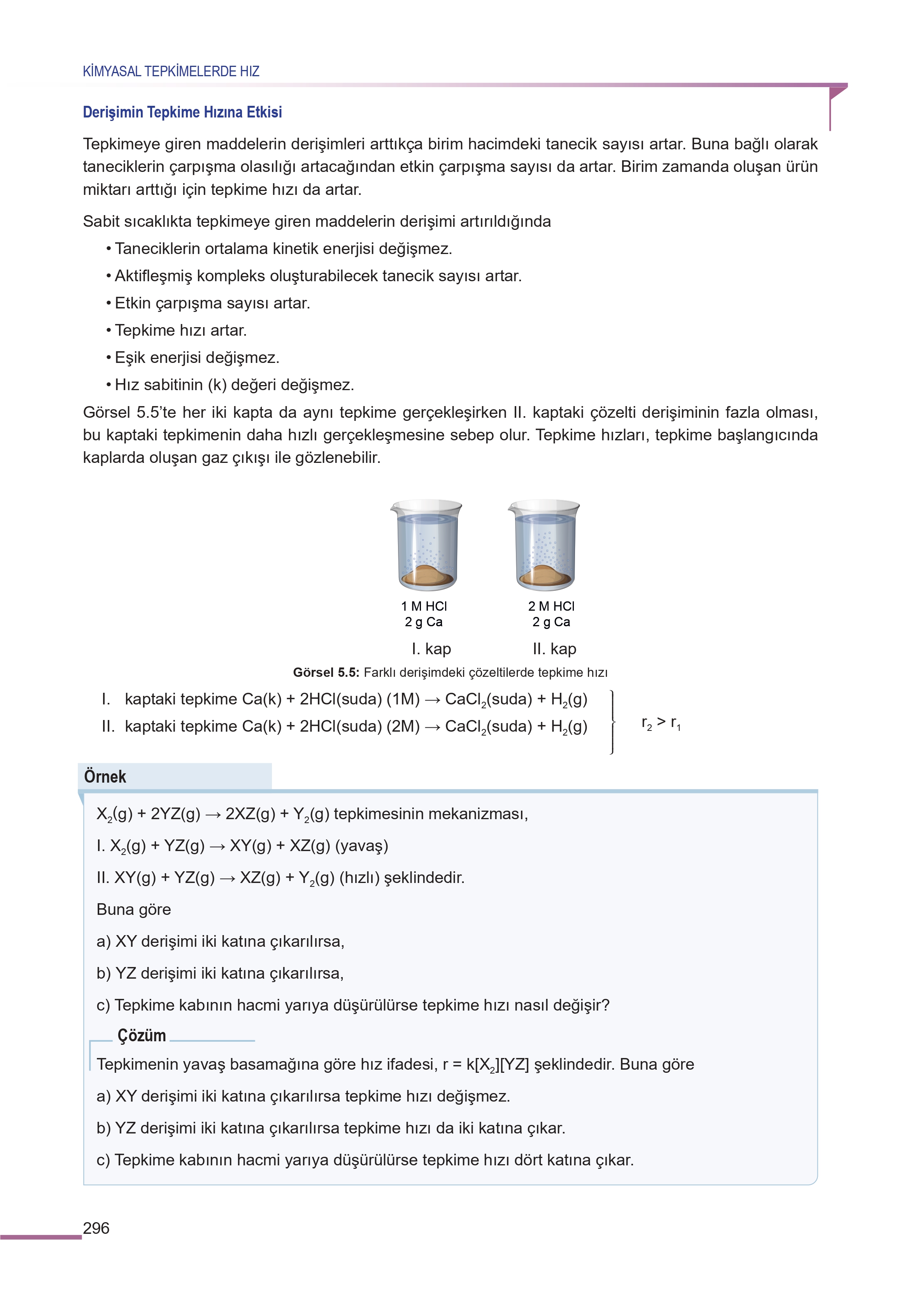 11. Sınıf Meb Yayınları Fen Lisesi Kimya Ders Kitabı Sayfa 296 Cevapları