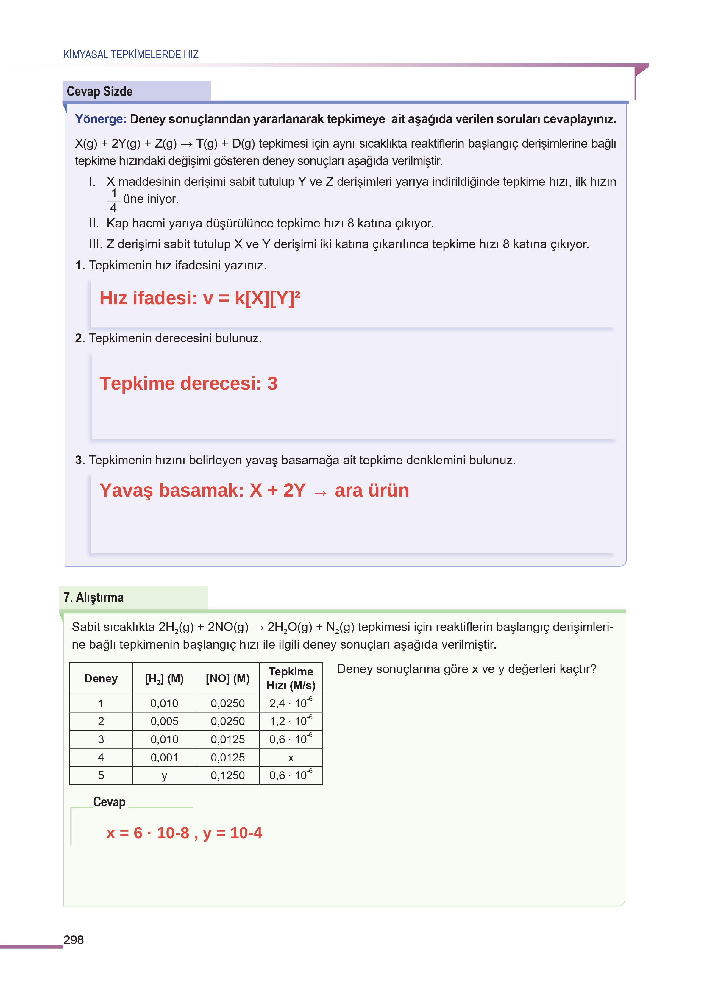 11. Sınıf Meb Yayınları Fen Lisesi Kimya Ders Kitabı Sayfa 298 Cevapları 11. Sınıf Meb Yayınları Fen Lisesi Kimya Ders Kitabı Sayfa 298 Cevapları