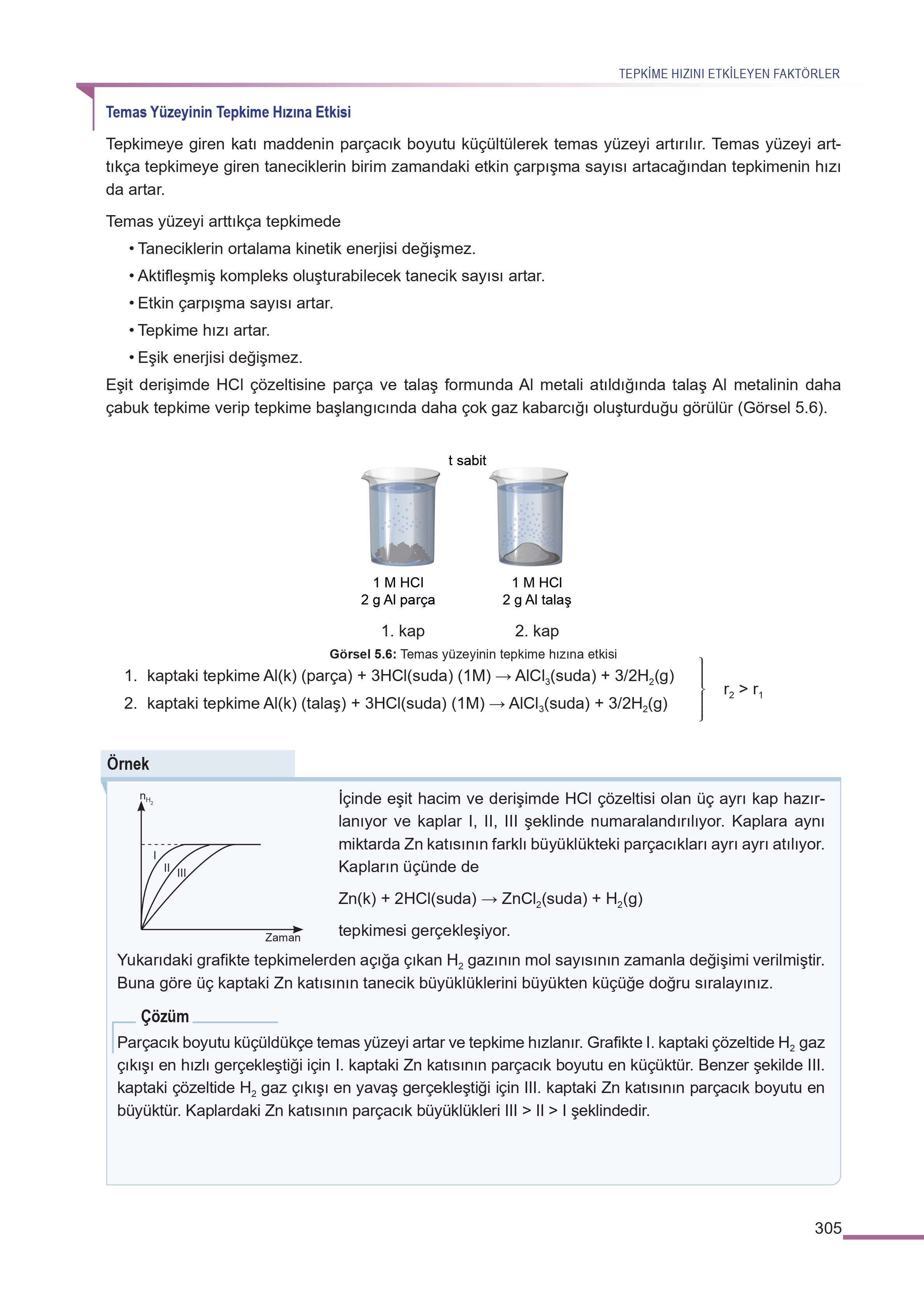 11. Sınıf Meb Yayınları Fen Lisesi Kimya Ders Kitabı Sayfa 305 Cevapları