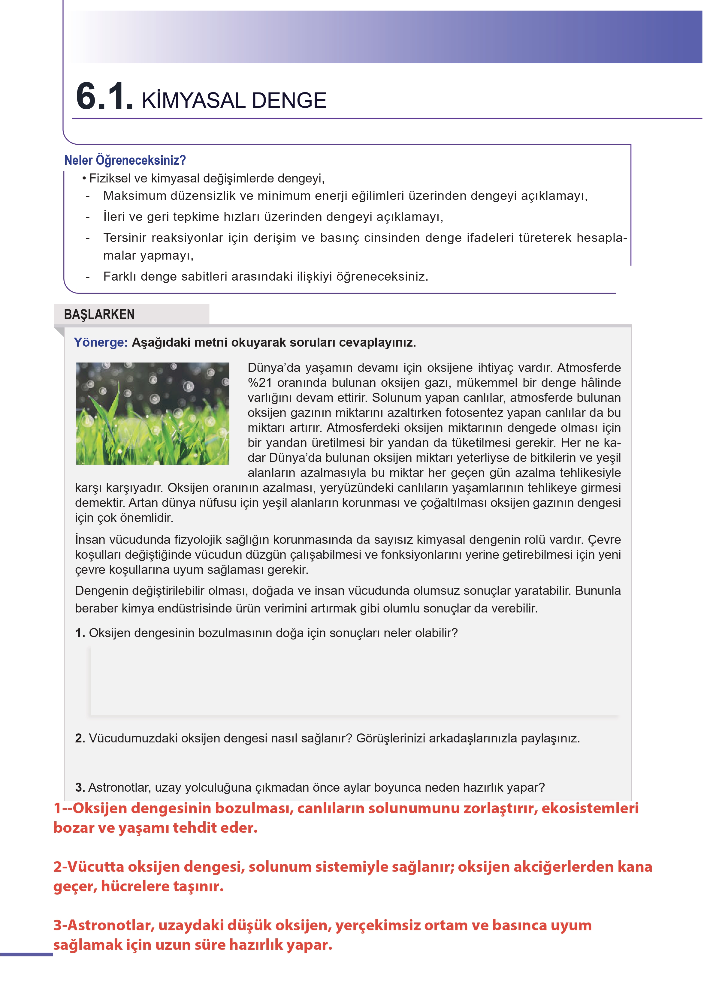 11. Sınıf Meb Yayınları Fen Lisesi Kimya Ders Kitabı Sayfa 320 Cevapları