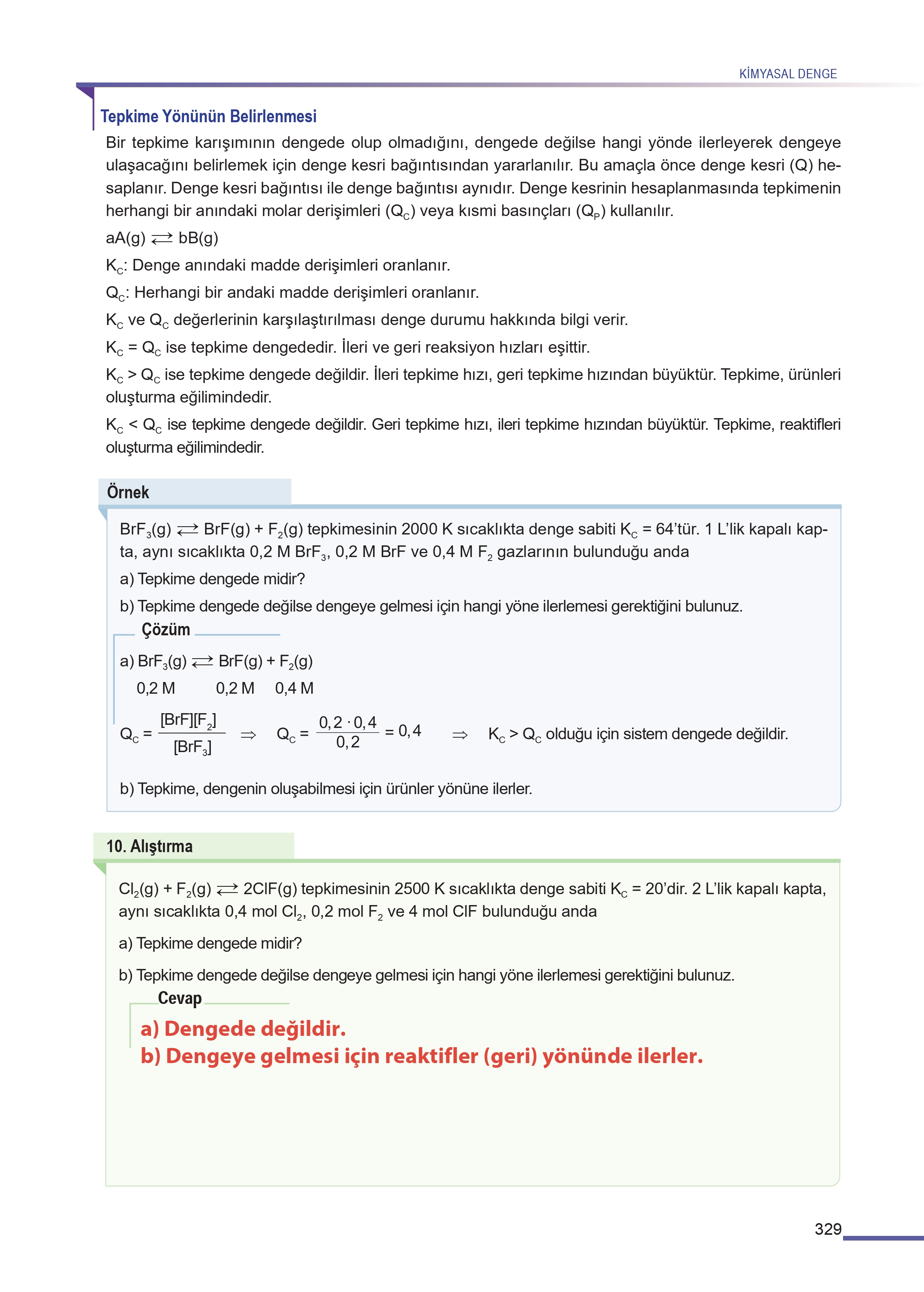 11. Sınıf Meb Yayınları Fen Lisesi Kimya Ders Kitabı Sayfa 329 Cevapları 11. Sınıf Meb Yayınları Fen Lisesi Kimya Ders Kitabı Sayfa 329 Cevapları