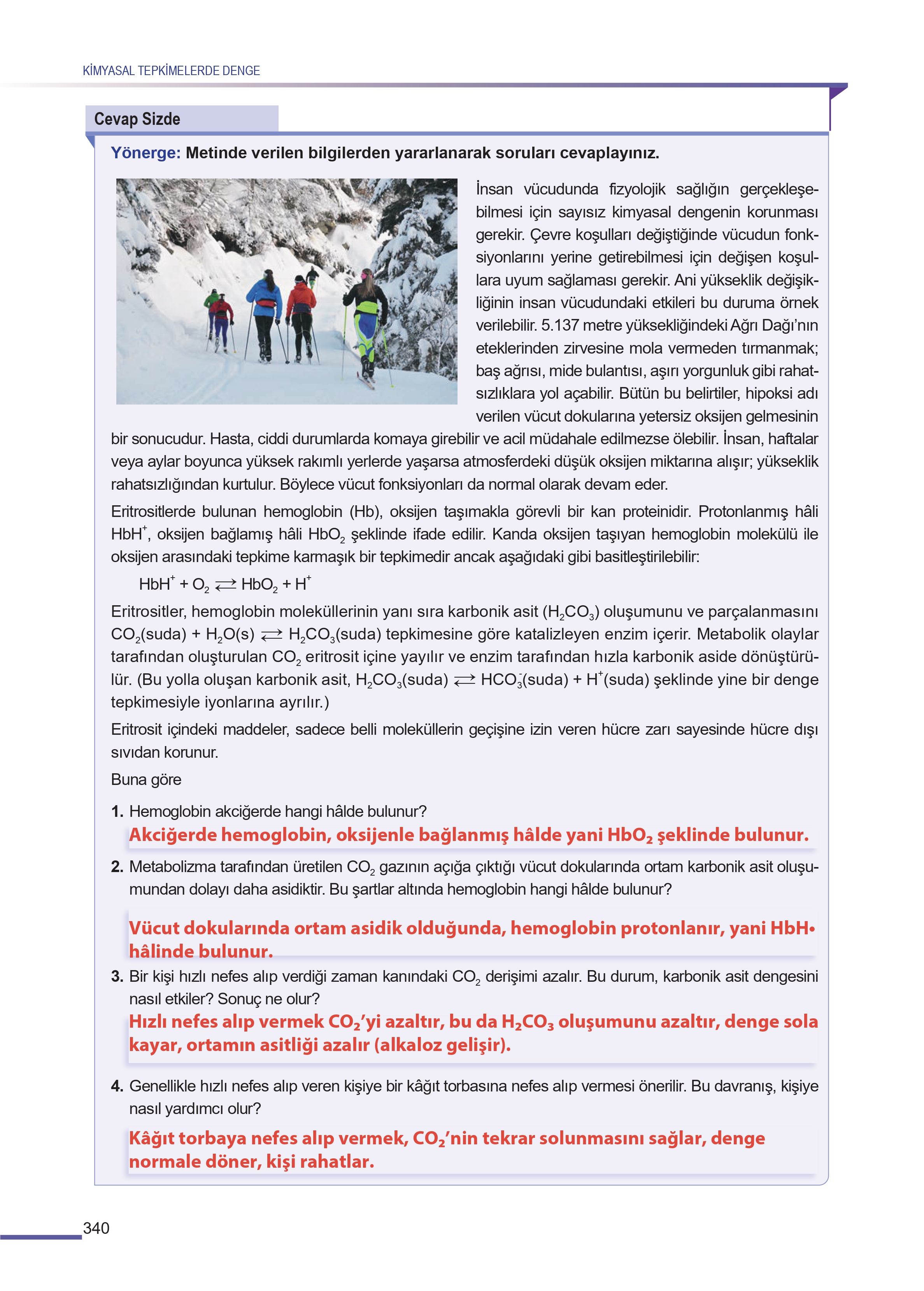 11. Sınıf Meb Yayınları Fen Lisesi Kimya Ders Kitabı Sayfa 340 Cevapları 11. Sınıf Meb Yayınları Fen Lisesi Kimya Ders Kitabı Sayfa 340 Cevapları