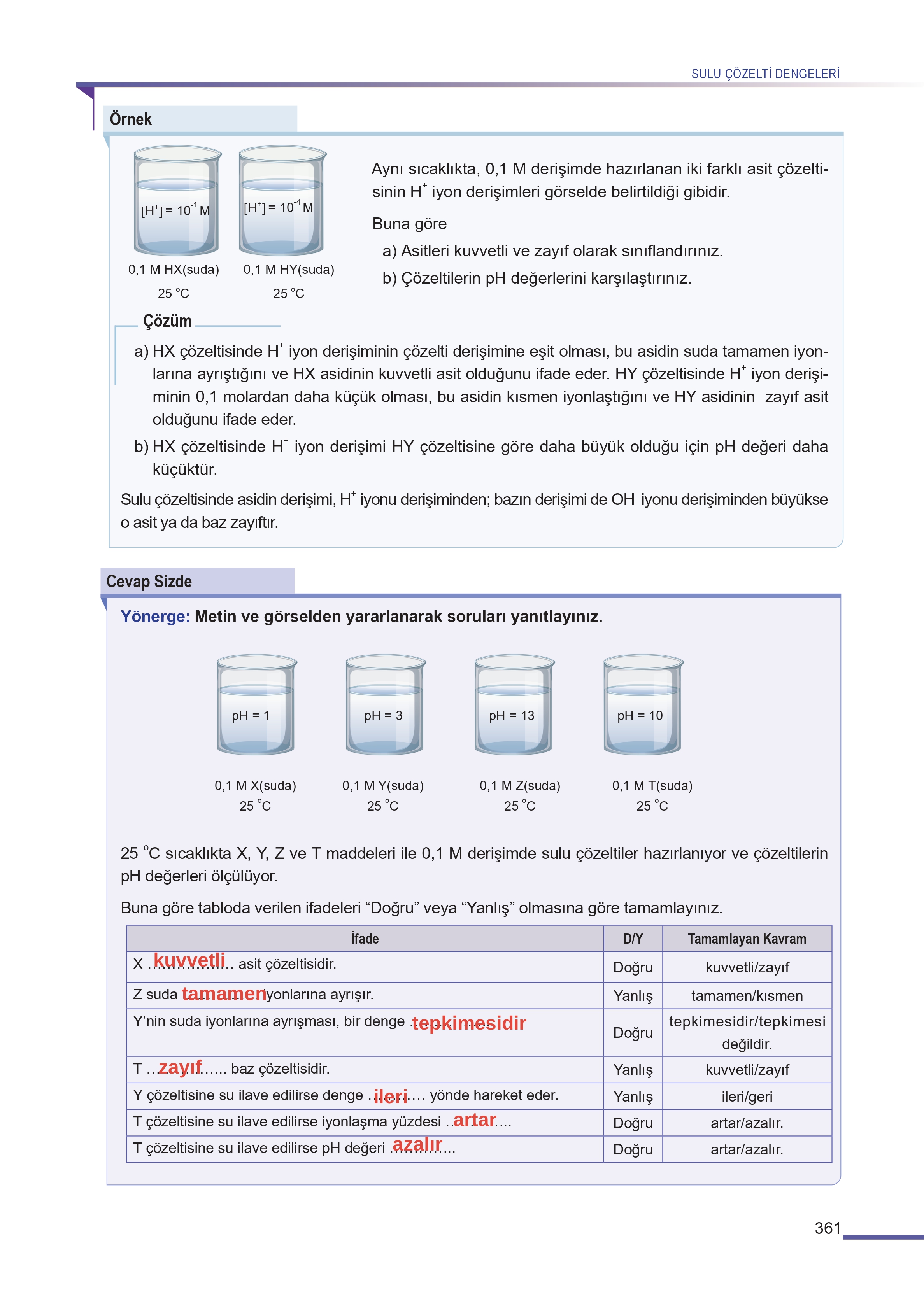 11. Sınıf Meb Yayınları Fen Lisesi Kimya Ders Kitabı Sayfa 361 Cevapları 11. Sınıf Meb Yayınları Fen Lisesi Kimya Ders Kitabı Sayfa 361 Cevapları