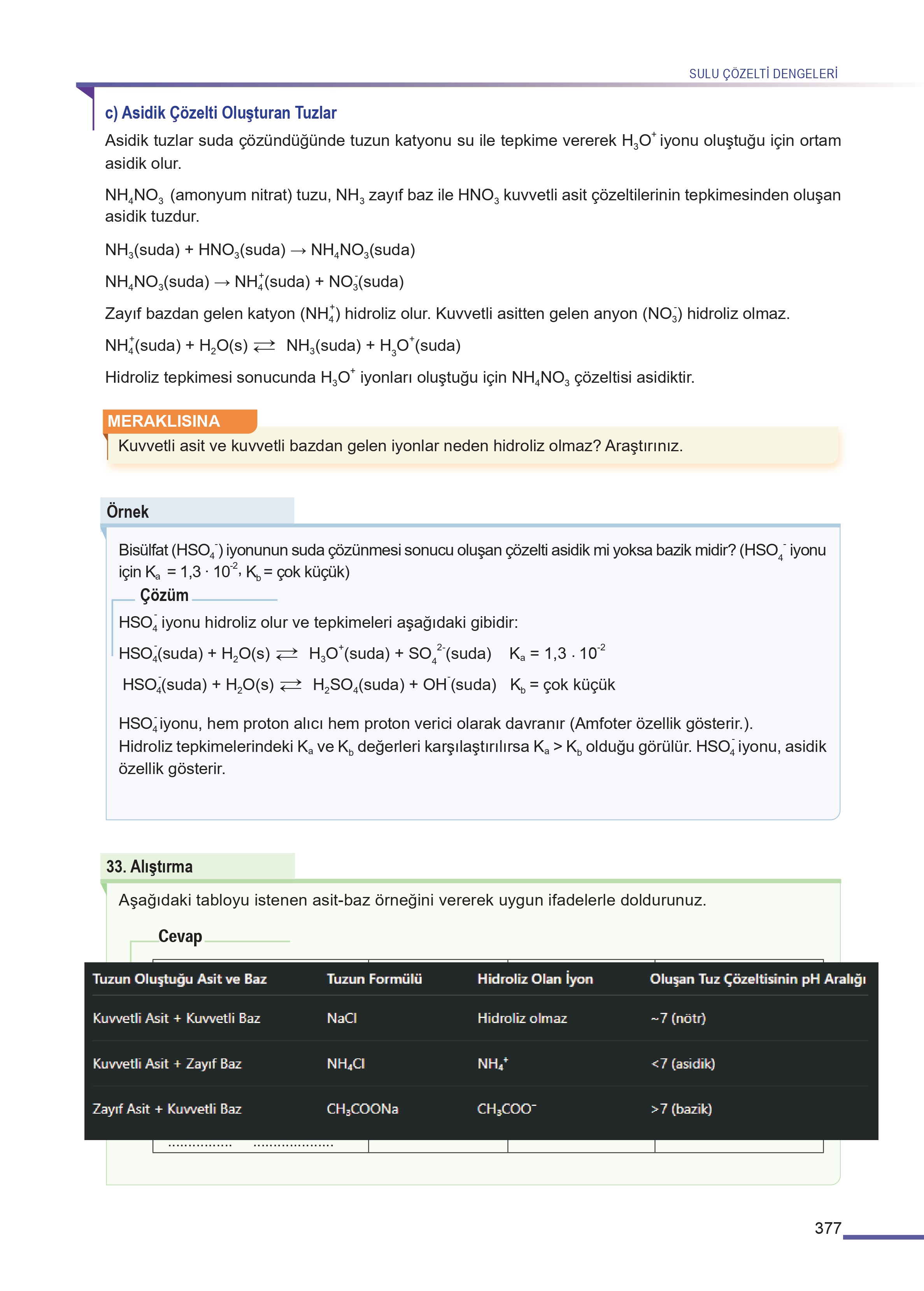 11. Sınıf Meb Yayınları Fen Lisesi Kimya Ders Kitabı Sayfa 377 Cevapları 11. Sınıf Meb Yayınları Fen Lisesi Kimya Ders Kitabı Sayfa 377 Cevapları