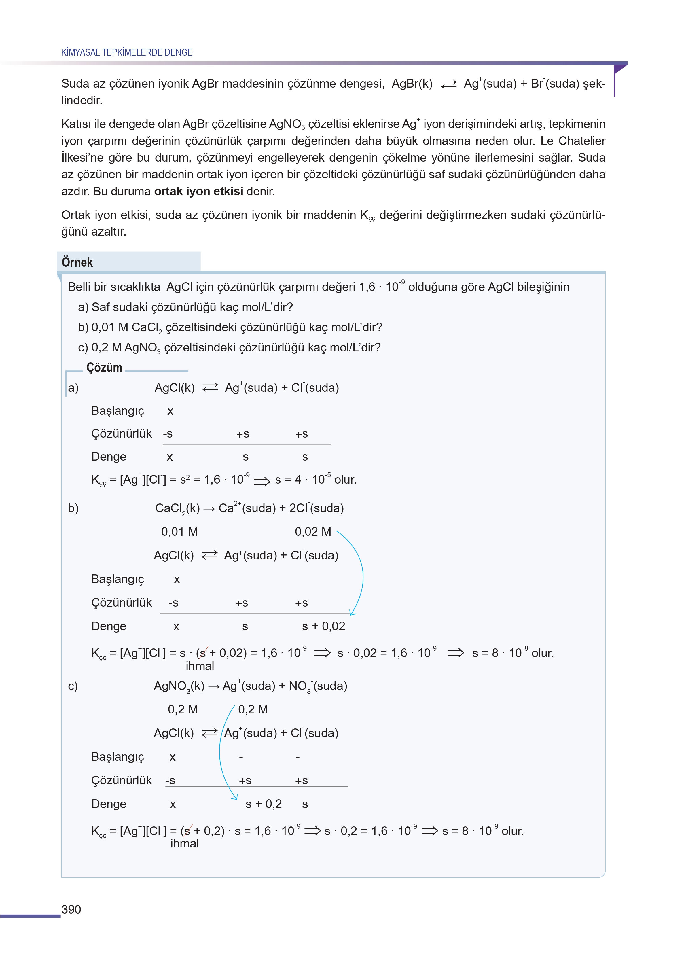 11. Sınıf Meb Yayınları Fen Lisesi Kimya Ders Kitabı Sayfa 390 Cevapları