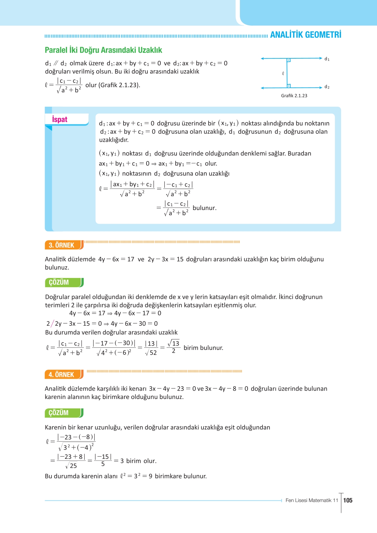 11. Sınıf Meb Yayınları Fen Lisesi Matematik Ders Kitabı Sayfa 105 Cevapları