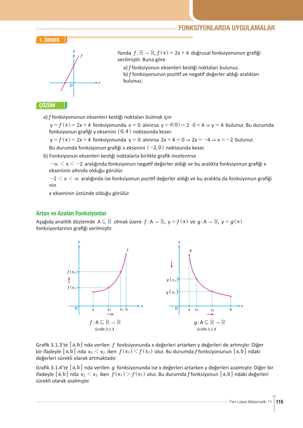 11. Sınıf Meb Yayınları Fen Lisesi Matematik Ders Kitabı Sayfa 115 Cevapları 11. Sınıf Meb Yayınları Fen Lisesi Matematik Ders Kitabı Sayfa 115 Cevapları