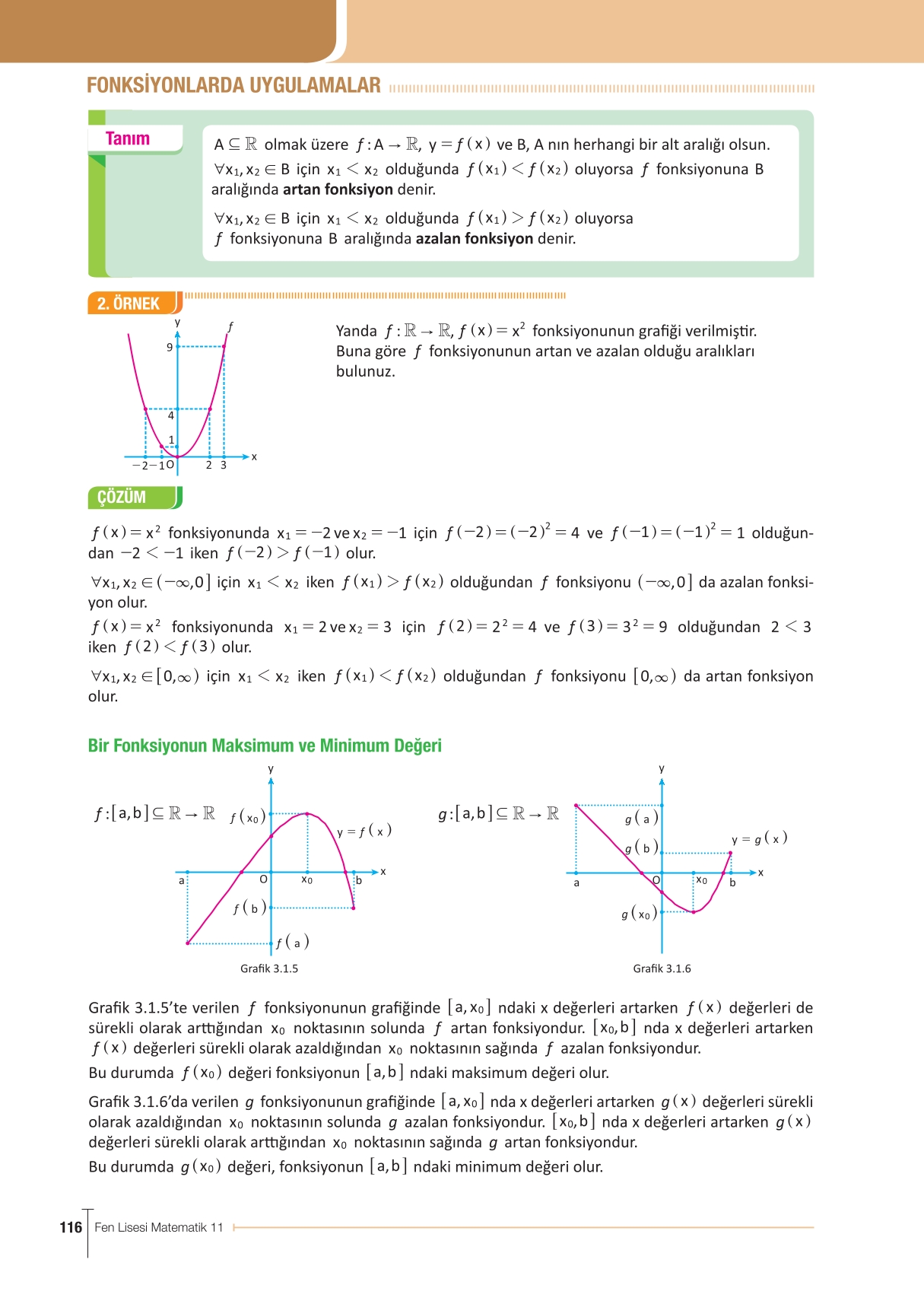 11. Sınıf Meb Yayınları Fen Lisesi Matematik Ders Kitabı Sayfa 116 Cevapları 11. Sınıf Meb Yayınları Fen Lisesi Matematik Ders Kitabı Sayfa 116 Cevapları