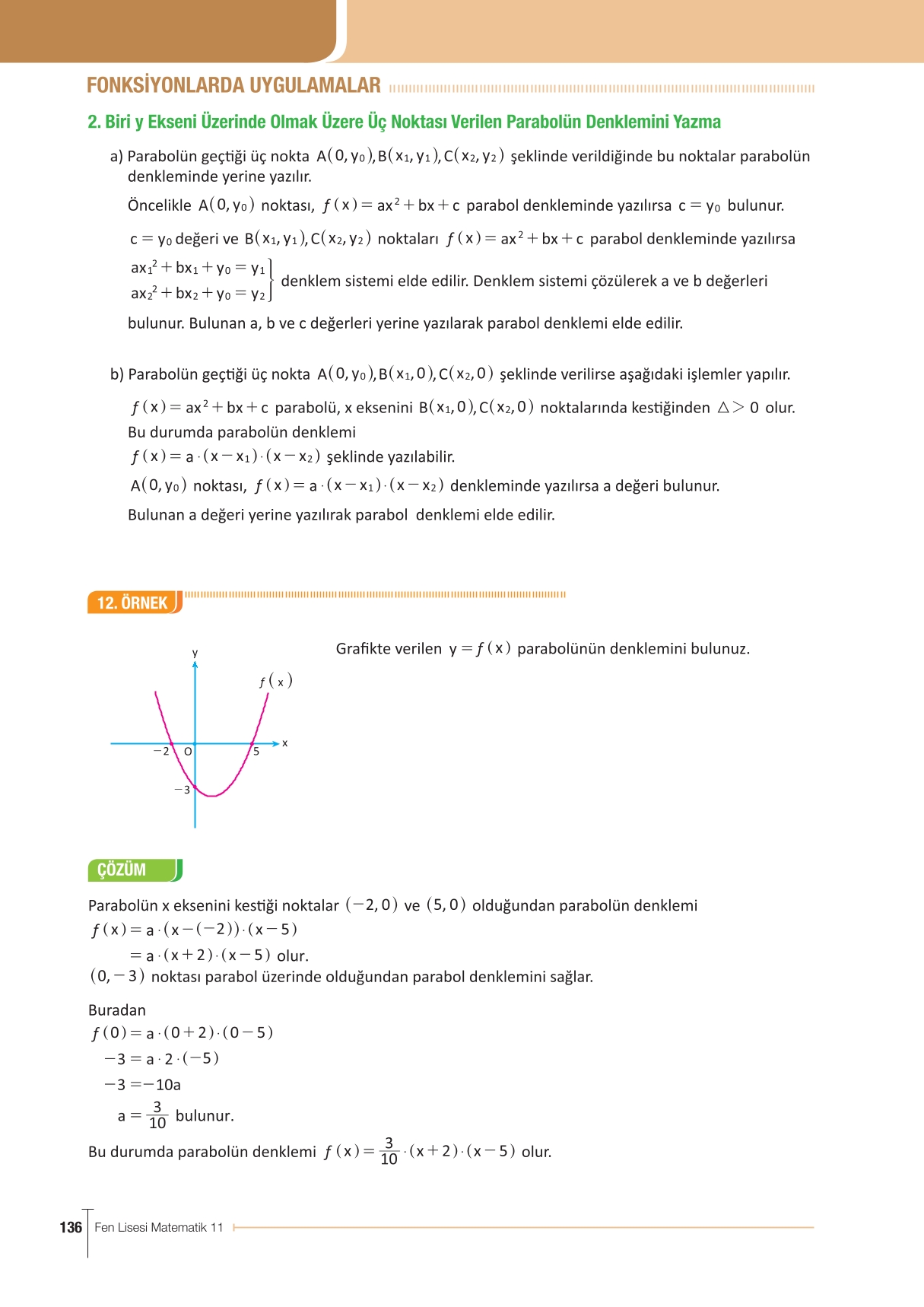 11. Sınıf Meb Yayınları Fen Lisesi Matematik Ders Kitabı Sayfa 136 Cevapları 11. Sınıf Meb Yayınları Fen Lisesi Matematik Ders Kitabı Sayfa 136 Cevapları