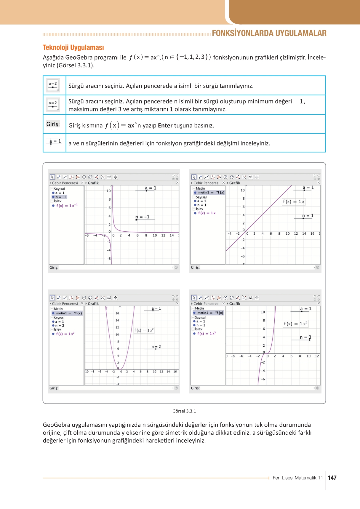 11. Sınıf Meb Yayınları Fen Lisesi Matematik Ders Kitabı Sayfa 147 Cevapları 11. Sınıf Meb Yayınları Fen Lisesi Matematik Ders Kitabı Sayfa 147 Cevapları