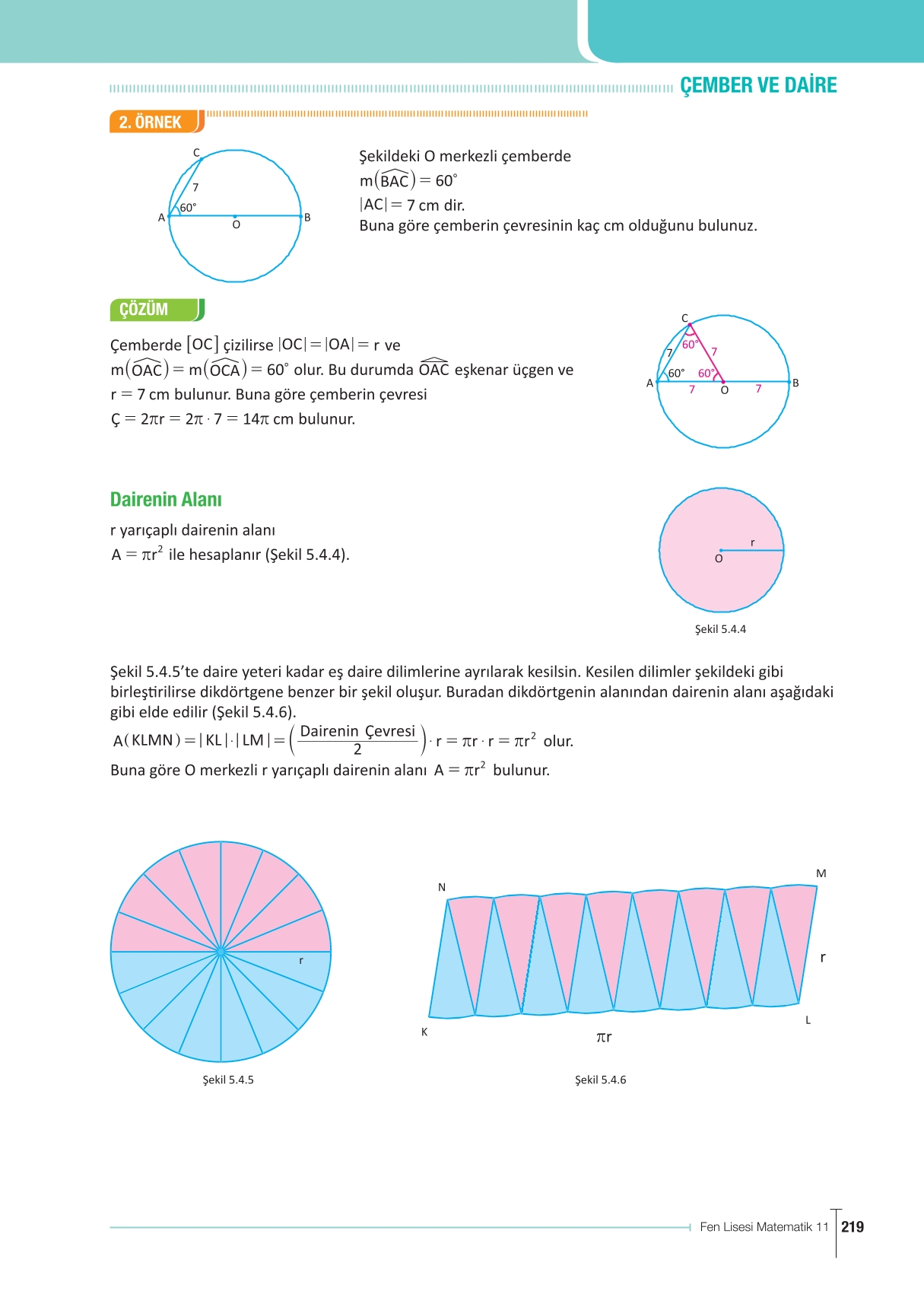 11. Sınıf Meb Yayınları Fen Lisesi Matematik Ders Kitabı Sayfa 219 Cevapları