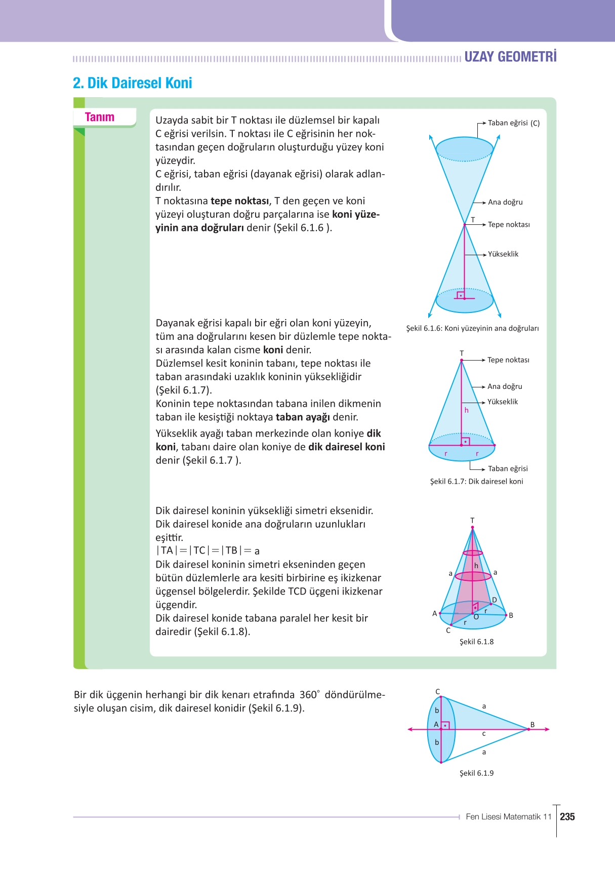 11. Sınıf Meb Yayınları Fen Lisesi Matematik Ders Kitabı Sayfa 235 Cevapları